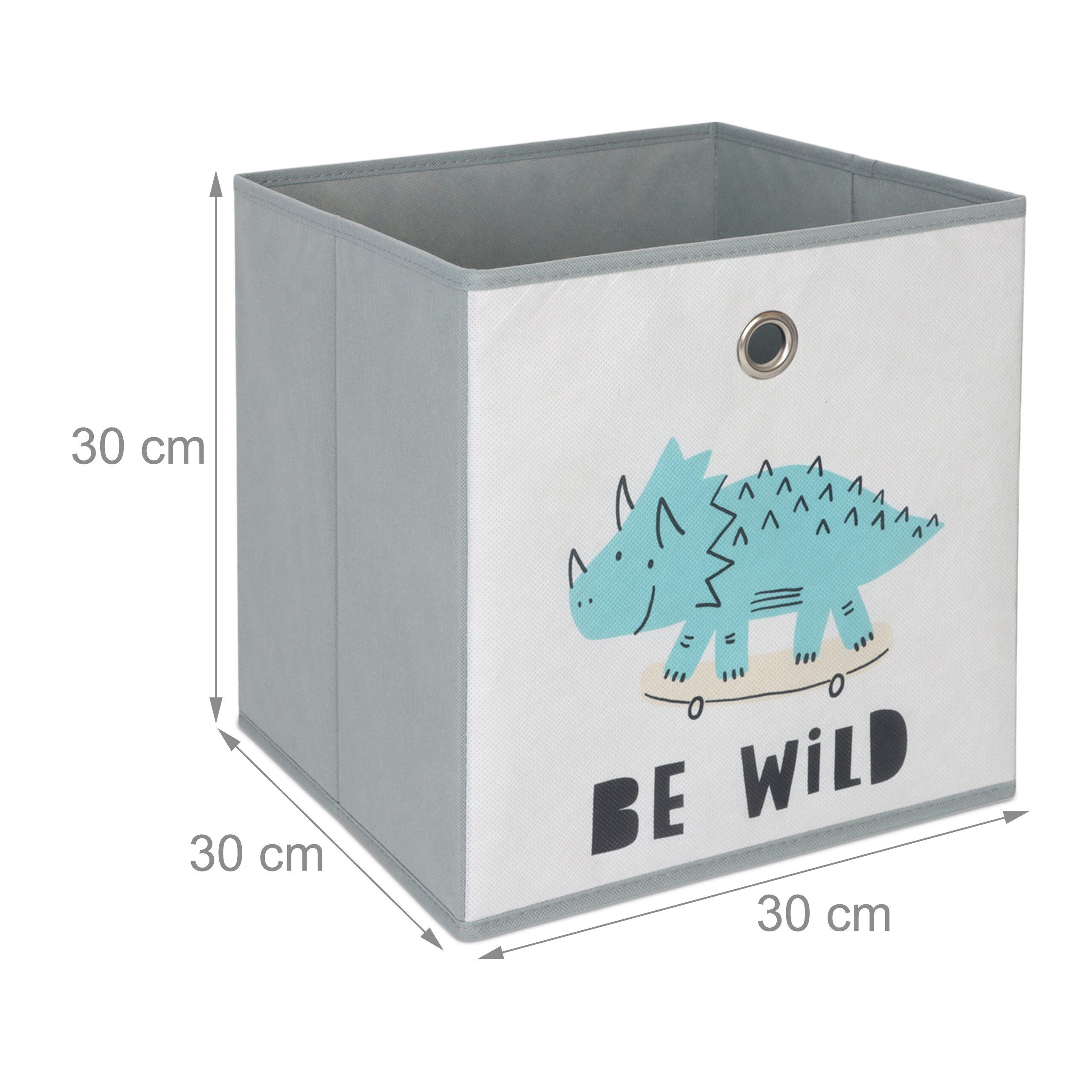 relaxdays Faltbox Kinder Aufbewahrungsboxen im 3er Set (3 St), B – Bild 4 von 5