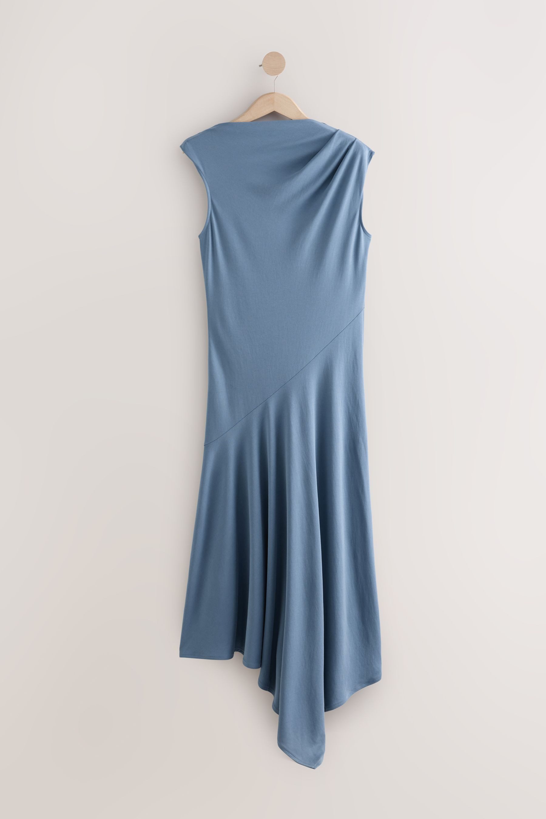 Next Midikleid Kurzärmliges Midikleid mit asymmetrischem günstig online kaufen