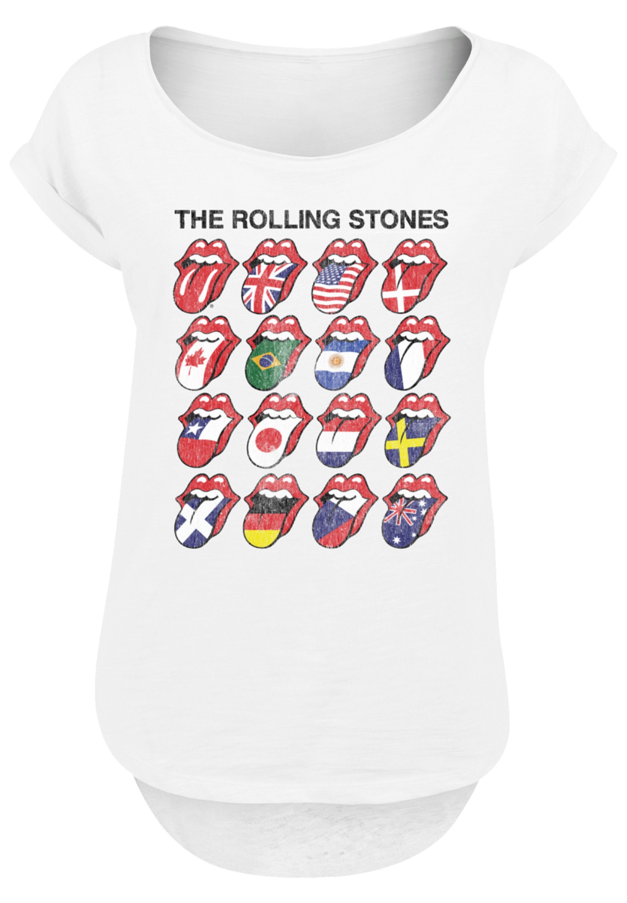 F4NT4STIC T-Shirt The Rolling Stones Voodoo Lounge Tongues Musik, Band,  Logo, Sehr weicher Baumwollstoff mit hohem Tragekomfort