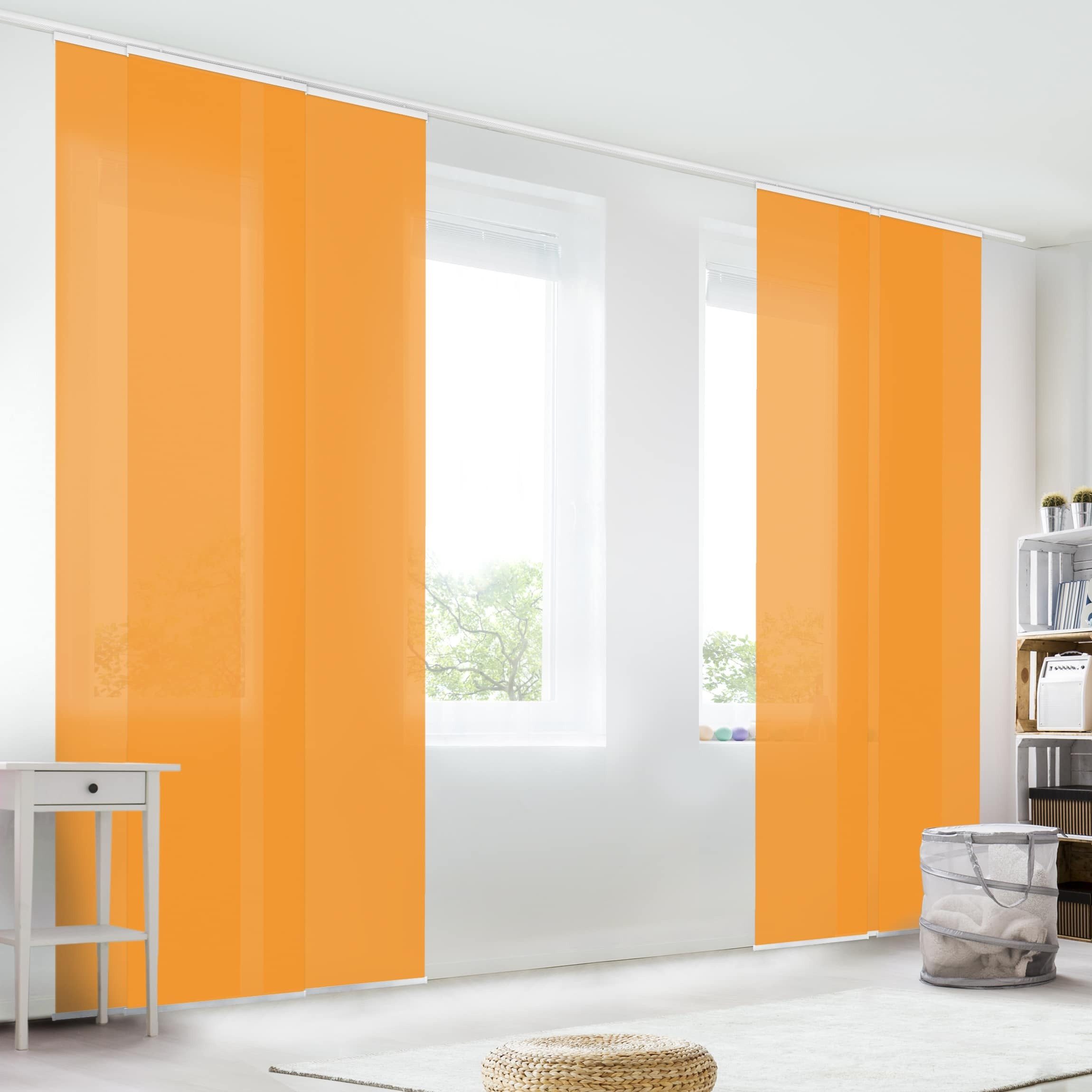 Bilderdepot24 Schiebegardine modern Flächenvorhang blickdicht Mango, günstig online kaufen