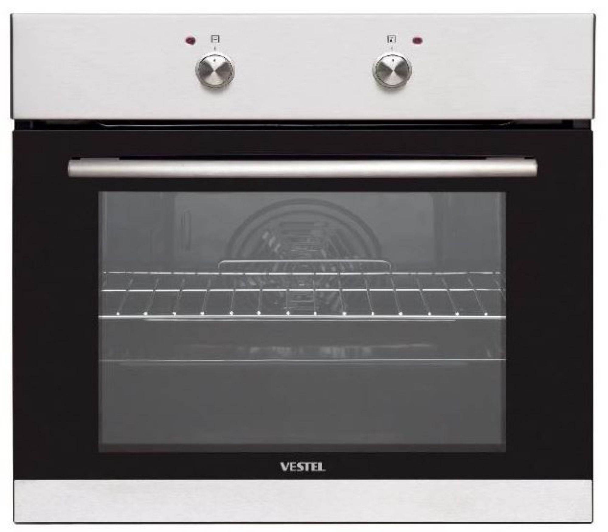 VESTEL Elektro-Herd-Set Einbau-Herdsets Vestel VEB 15016-1+PKM KF3F Glaskeramikkochfeld 45 cm