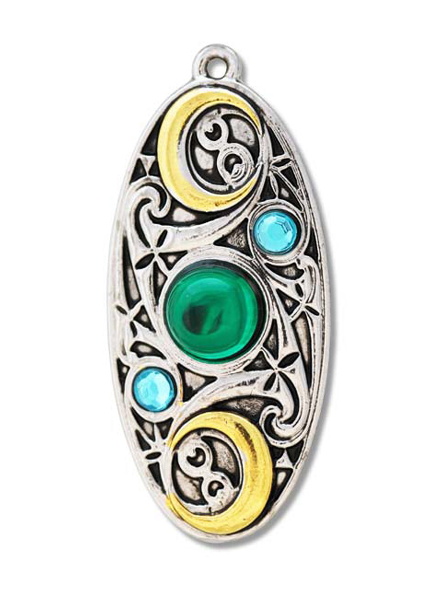 Damen Schmuck Adelia´s Amulett Mythische Kelten Talisman, Mond Schild - Für Klarheit und Besinnung