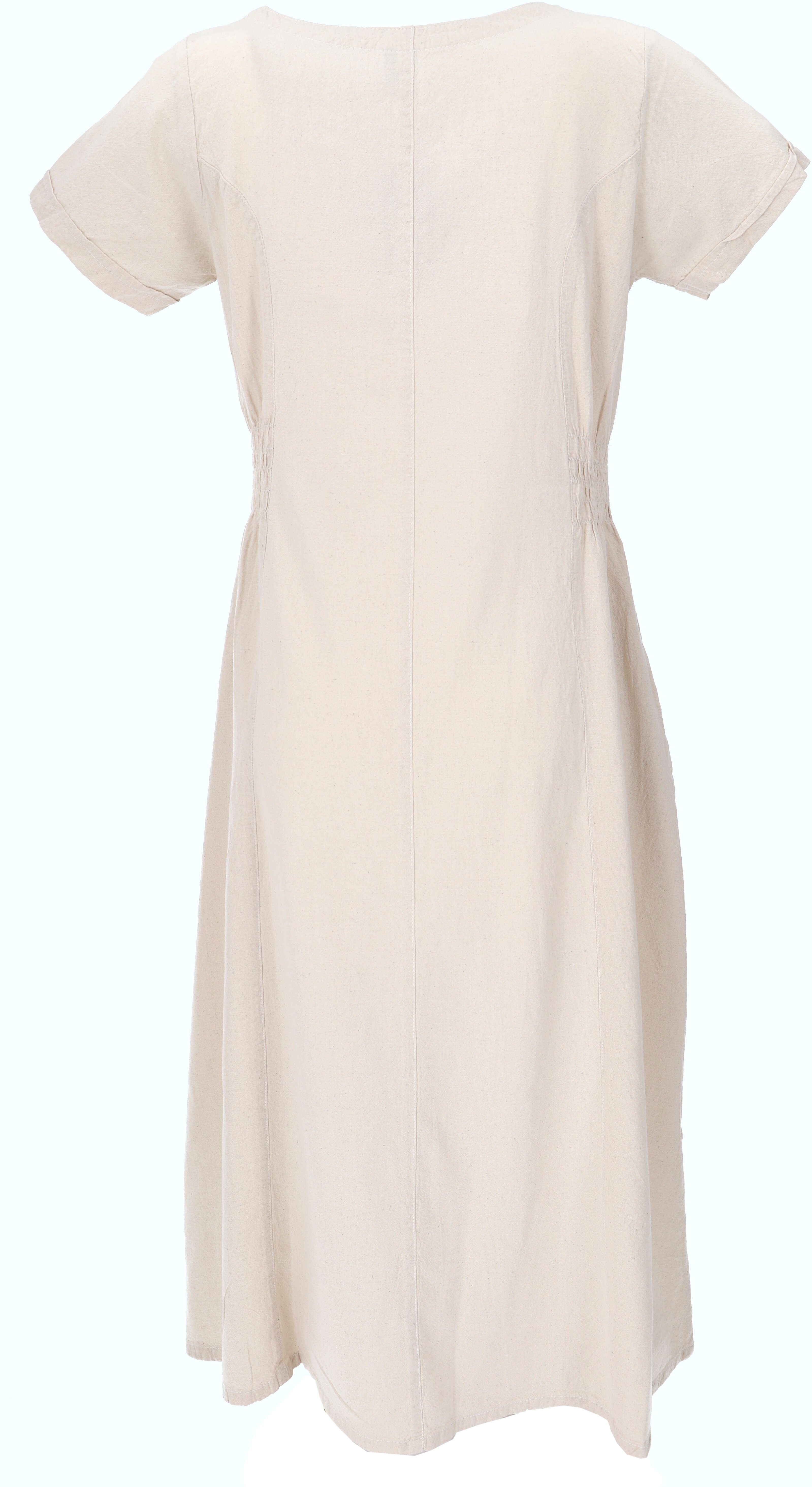 Guru-Shop Midikleid Weiches bequemes Baumwollkleid, Sommerkleid mit..