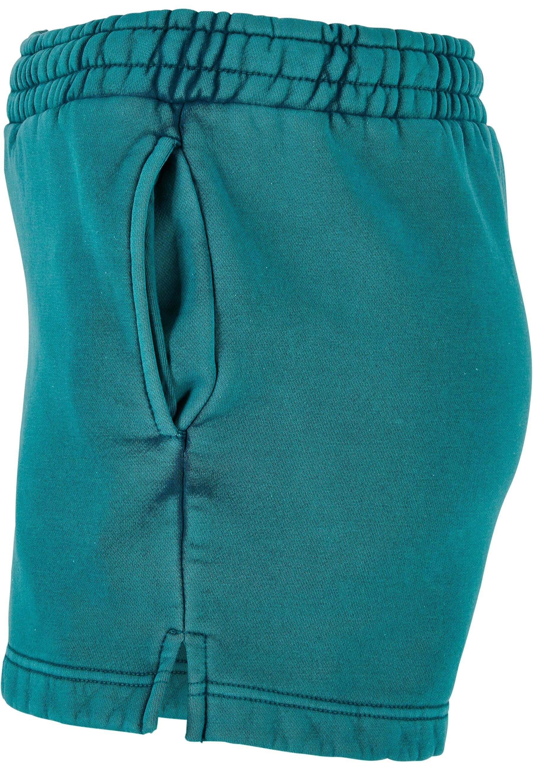 URBAN (1-tlg) CLASSICS Washed Damen watergreen Sweatshorts Ladies Stone Shorts