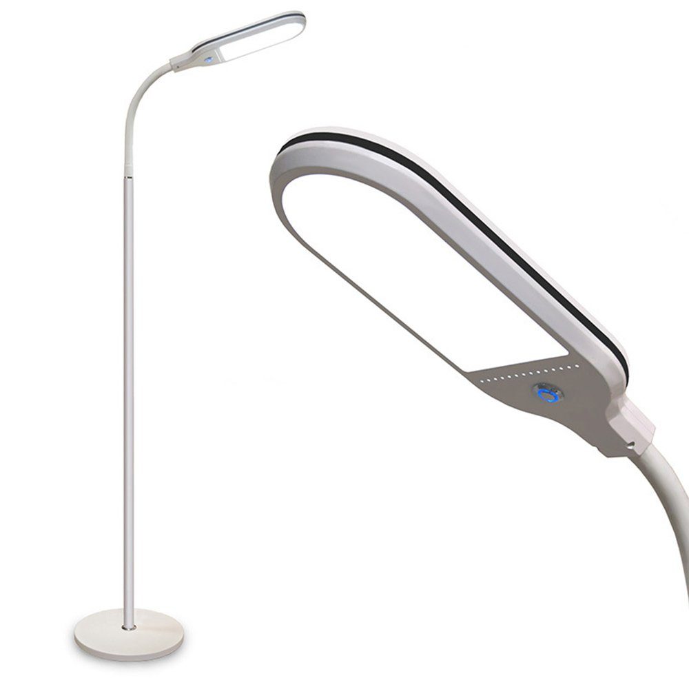 Rosnek LED Stehlampe LED-Stehlampe, moderne verstellbare Schwanenhals-Leselampe, 12W, Tageslichtweiß, weißes Tageslicht, Wohnzimmer Schlafzimmer. Reduzierter Preis € 106,99. Unverbindliche Preisempfehlung € 134,00