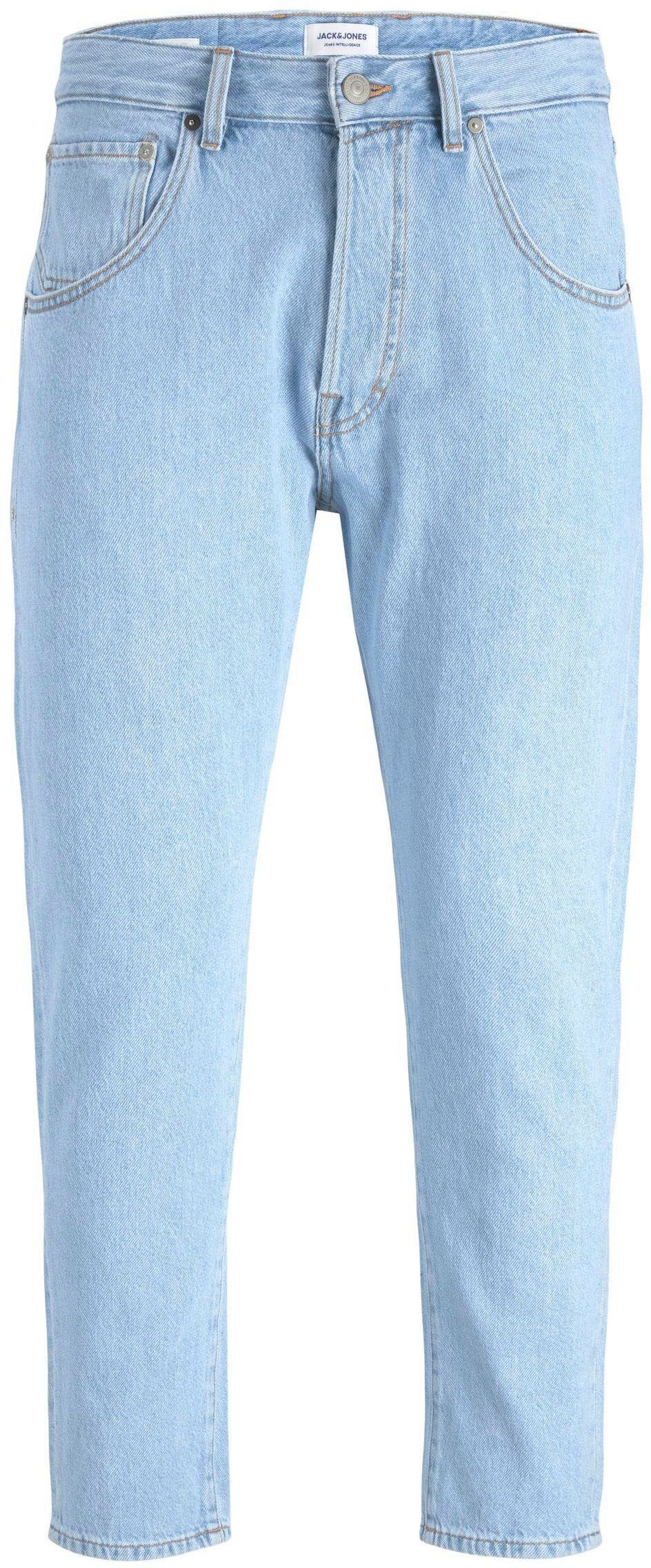 Jack & Jones Tapered-fit-Jeans CROPPED JJORIGINAL blue denim JJIFRANK