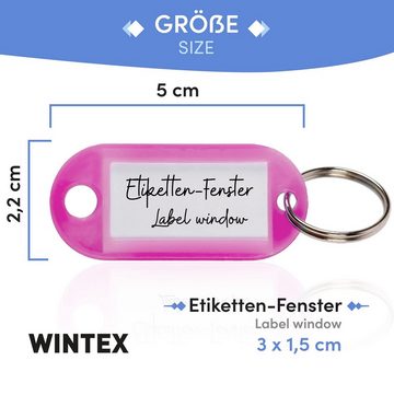 WINTEX Schlüsselanhänger Schlüsselanhänger Wintex 100x Anhänger - Anhänger für Organisation (1-tlg)