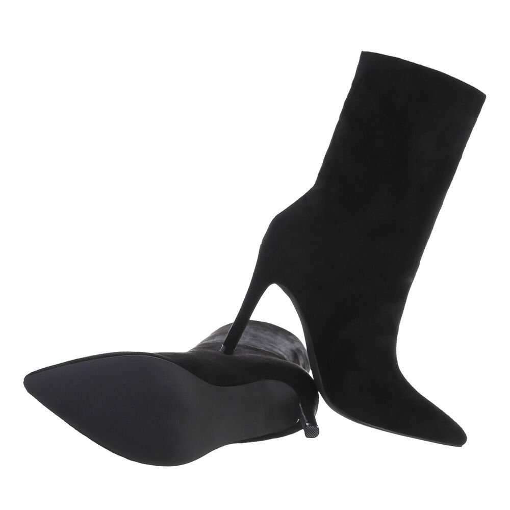 Ital-Design Damen Elegant High-Heel-Stiefelette Pfennig-/Stilettoabsatz Hig günstig online kaufen
