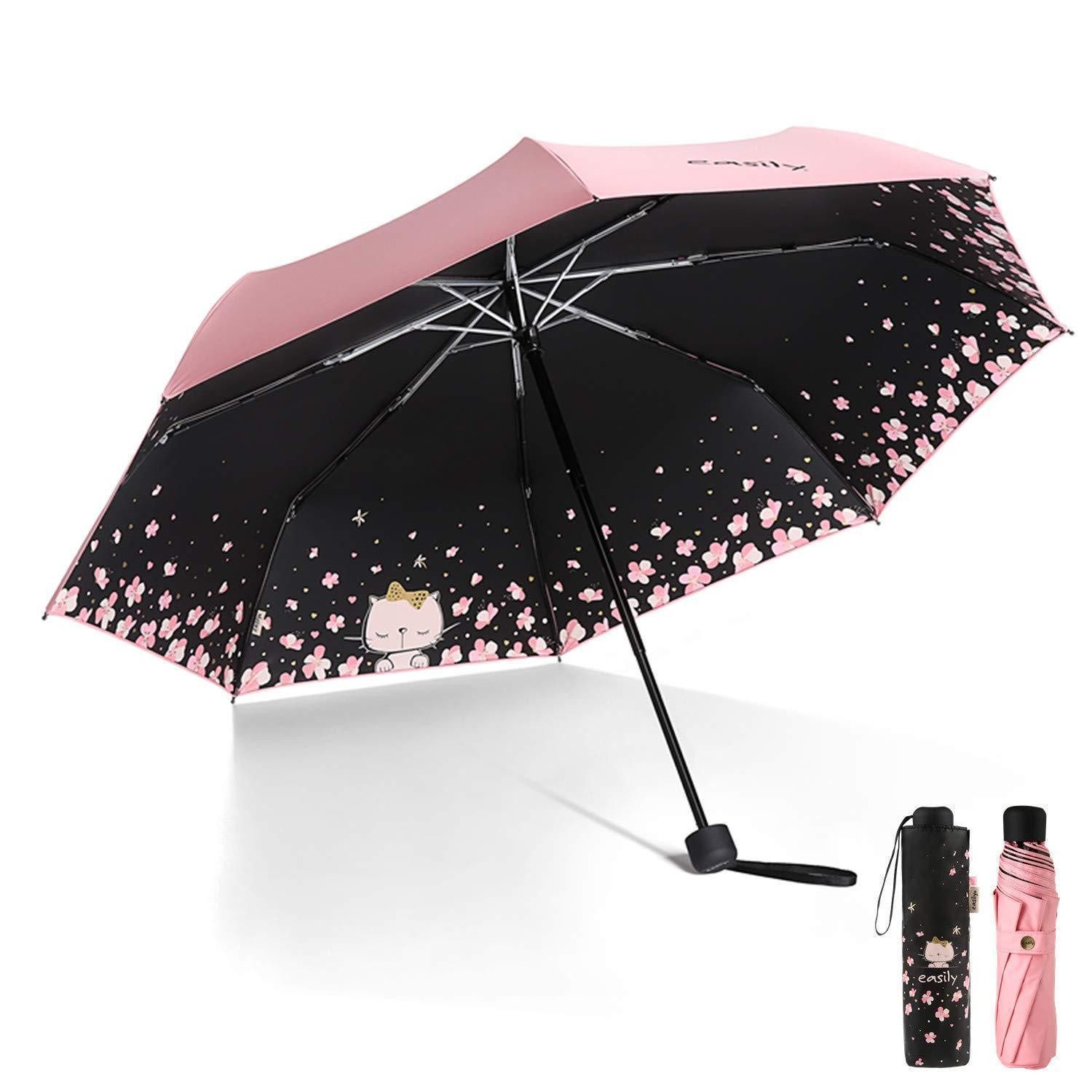 LuxusKollektion Taschenregenschirm Automatischer Regenschirm UV-Schutz