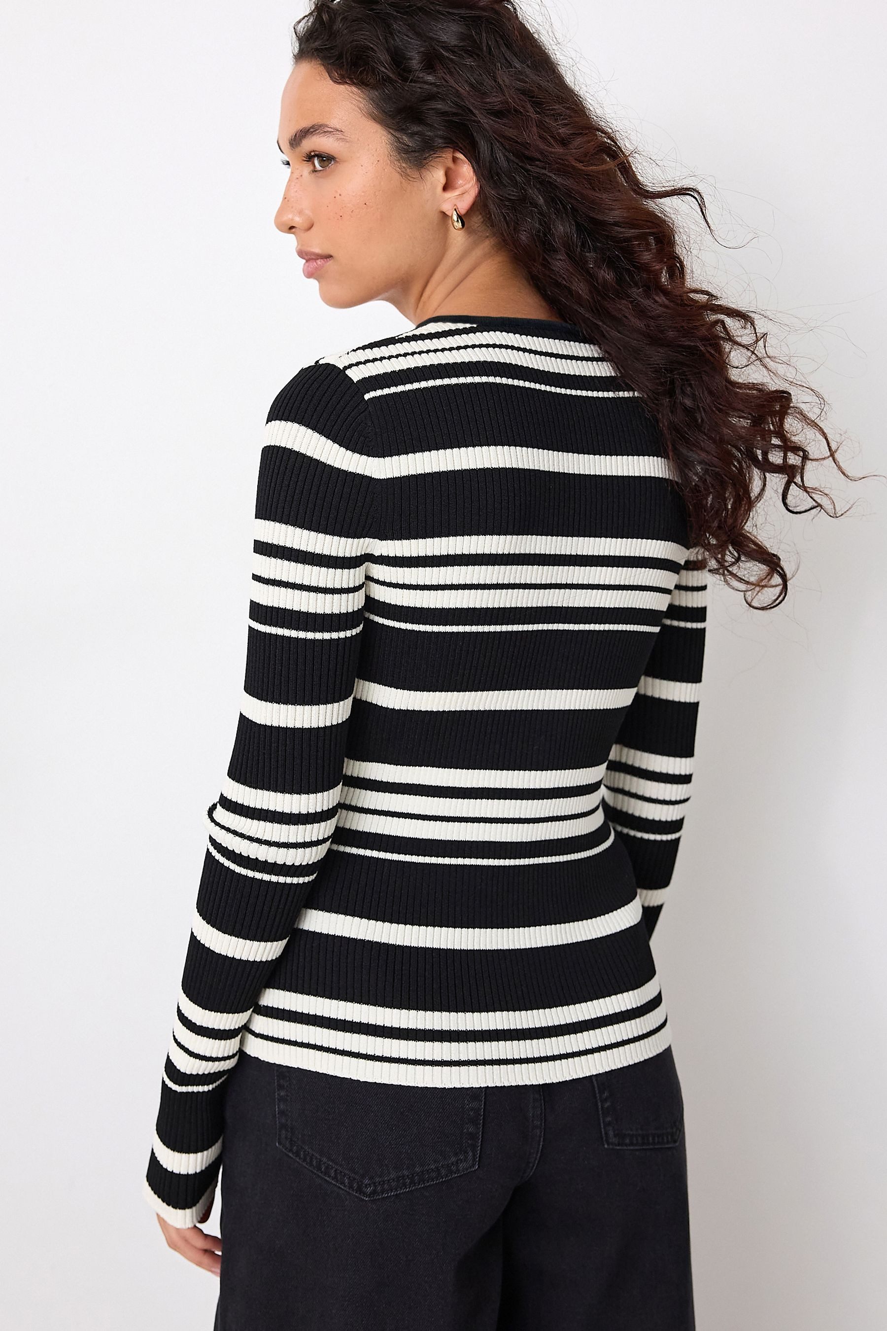 Next Strickpullover Gerippter Henleypullover (1-tlg) günstig online kaufen