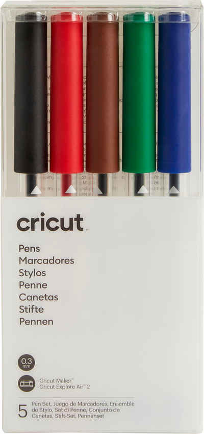Cricut Malstift Stifte Point Pen Extra Fine, 0,3 mm 5er-Set