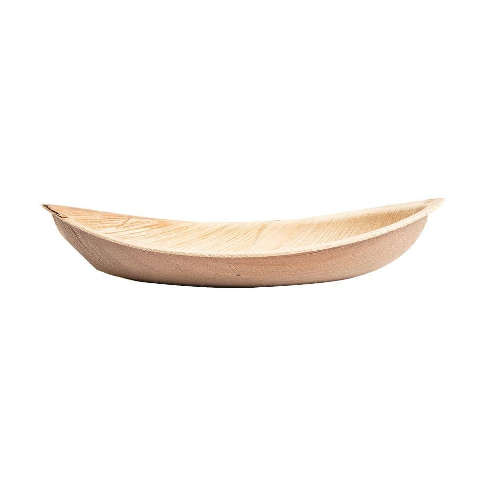 Einwegteller wisefood (25 300ml Palmblatt St) Schiffchen Stk, 20 25 cm