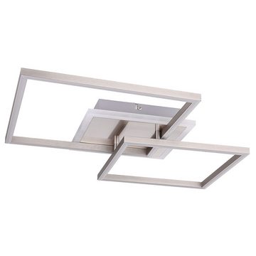 etc-shop LED Deckenleuchte, LED-Leuchtmittel fest verbaut, Warmweiß, Deckenlampe weiß LED Deckenleuchte Wohnzimmer Designleuchte