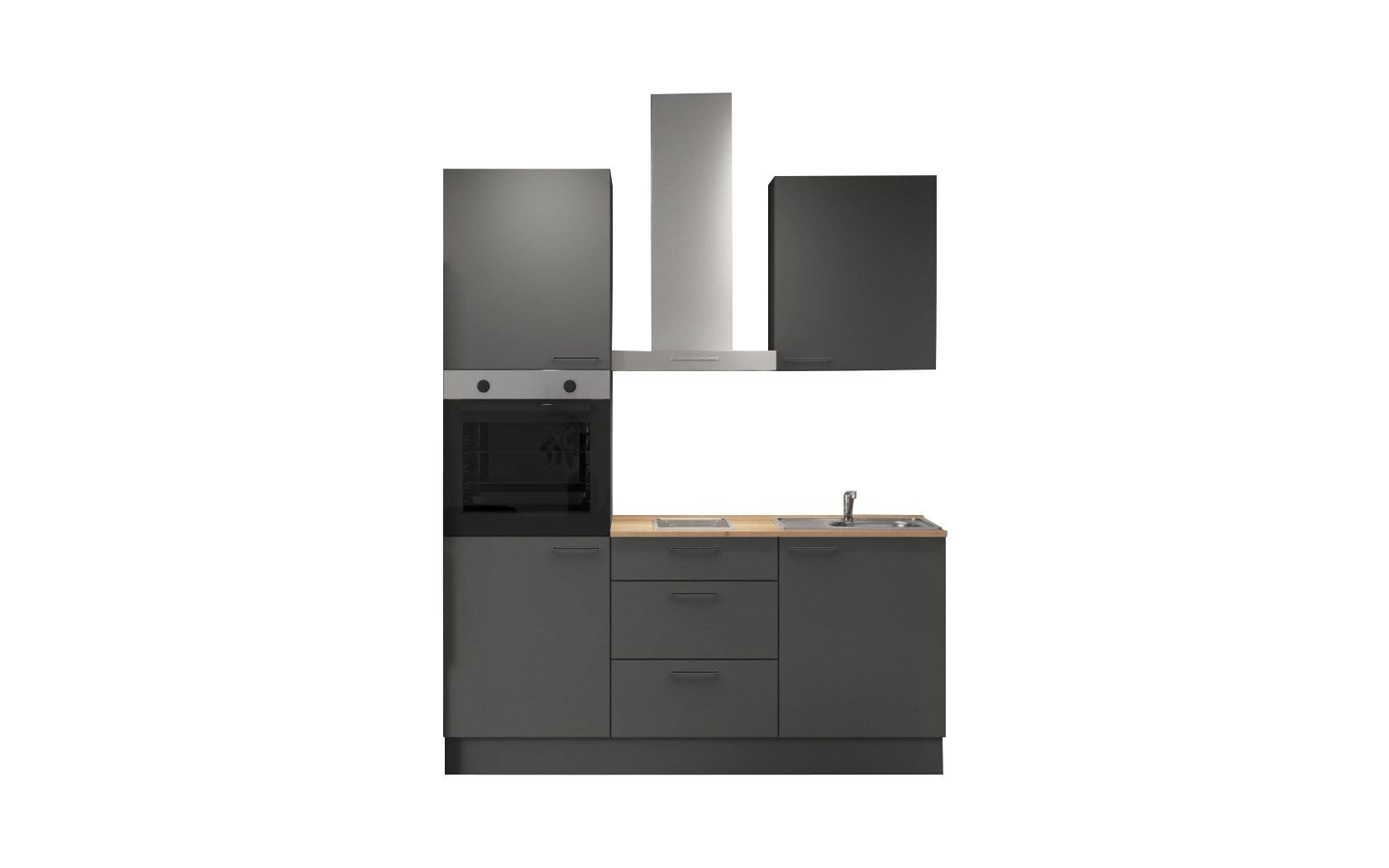nobilia® Küchenzeile Morgon, individuell anpassbar, gratis Küchenplanung mit Profis, (Breite 360 cm), vormontiert, wahlw. mit E-Geräten, inkl. Lieferung