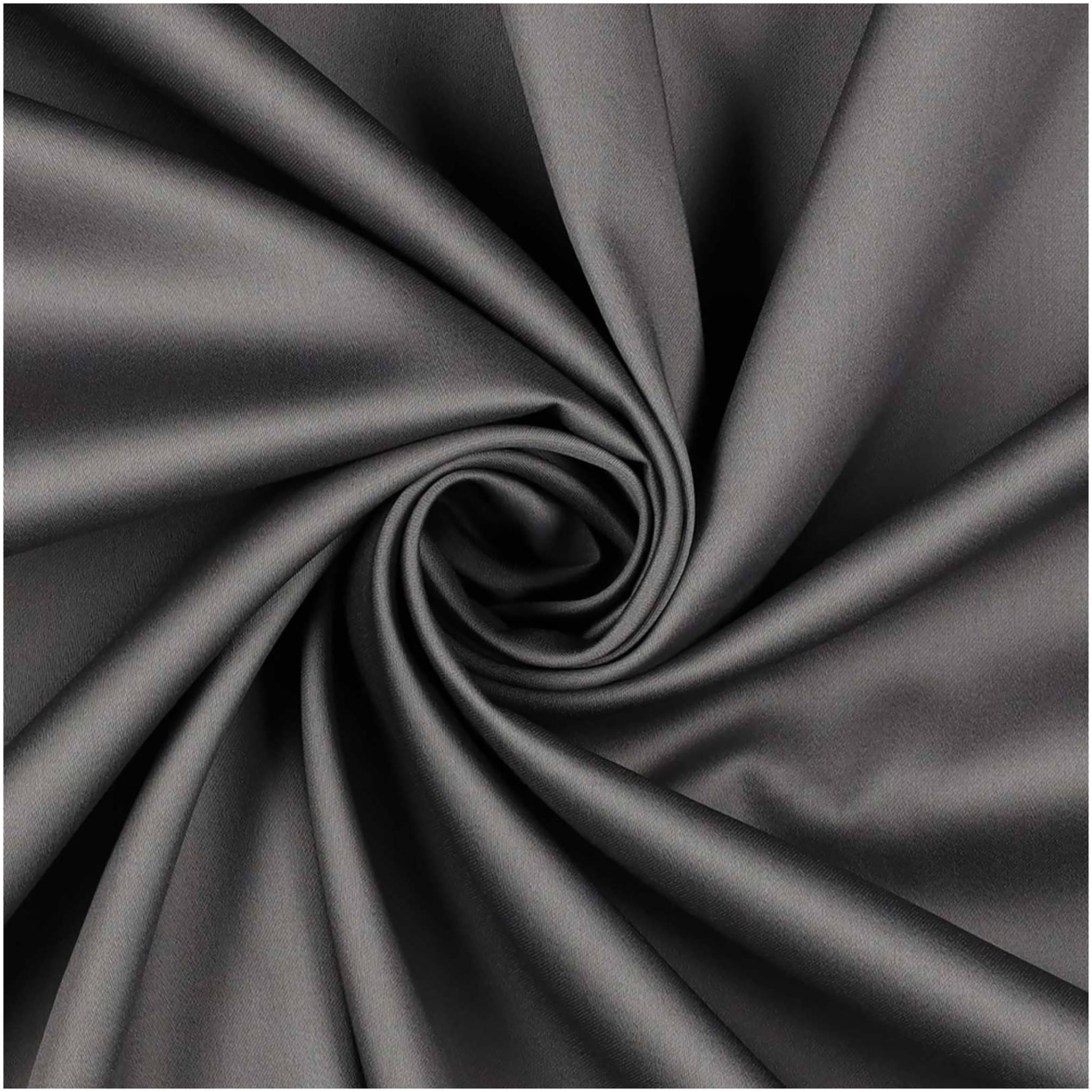maDDma Stoff 0,5m Baumwollstoff mit Satinoptik ab 50x150cm unifarben, grau