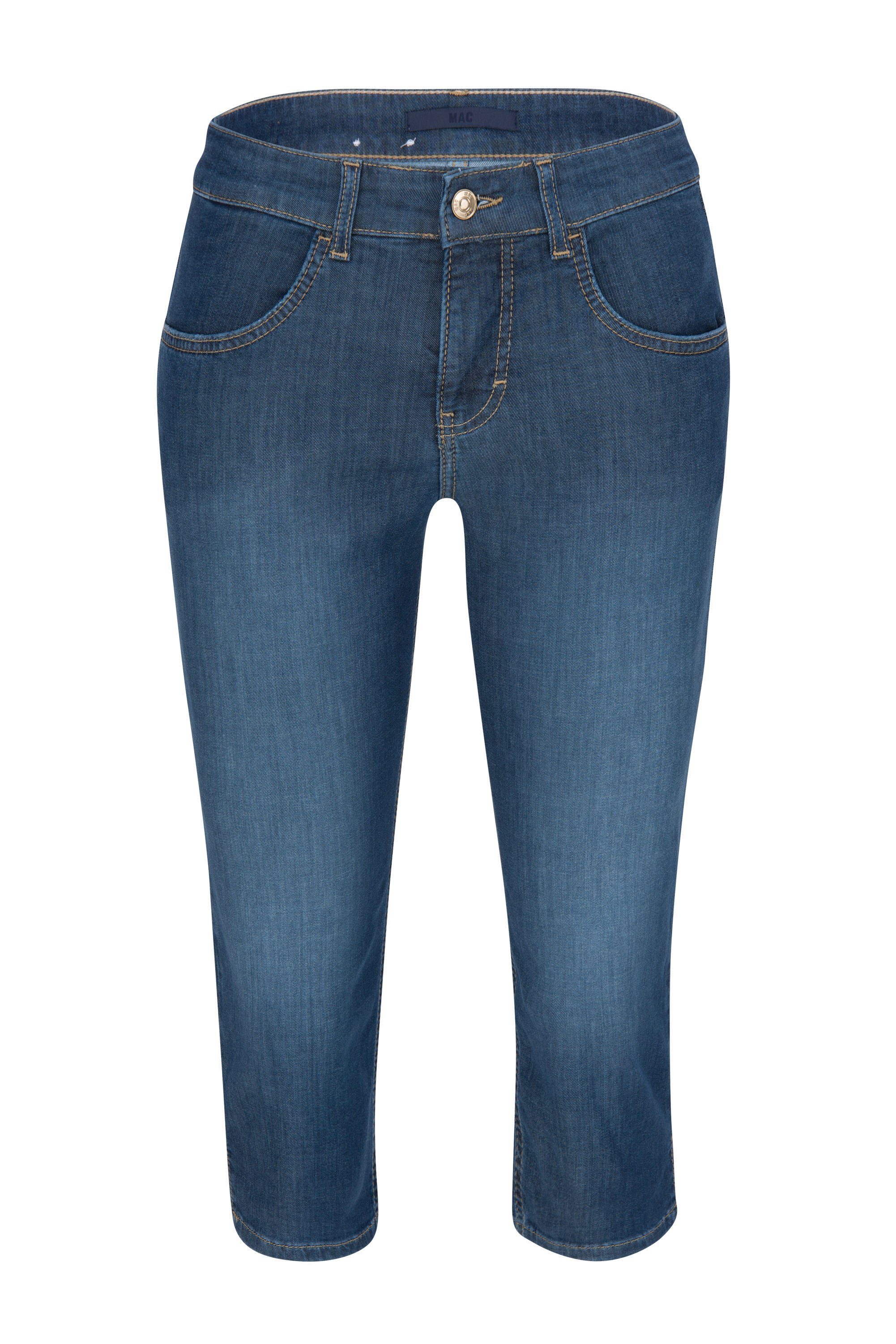 Stretch-Jeans MAC CAPRI midblue used washed 5917-90-0353 D570