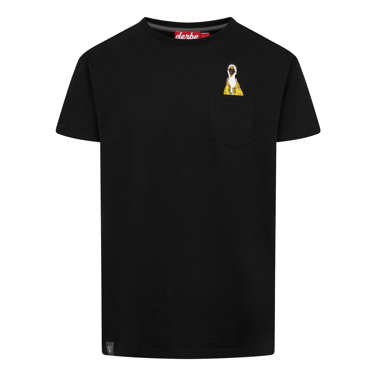 Derbe T-Shirt Schreimöwe Pocket mit Möwen Print an der Brusttasche