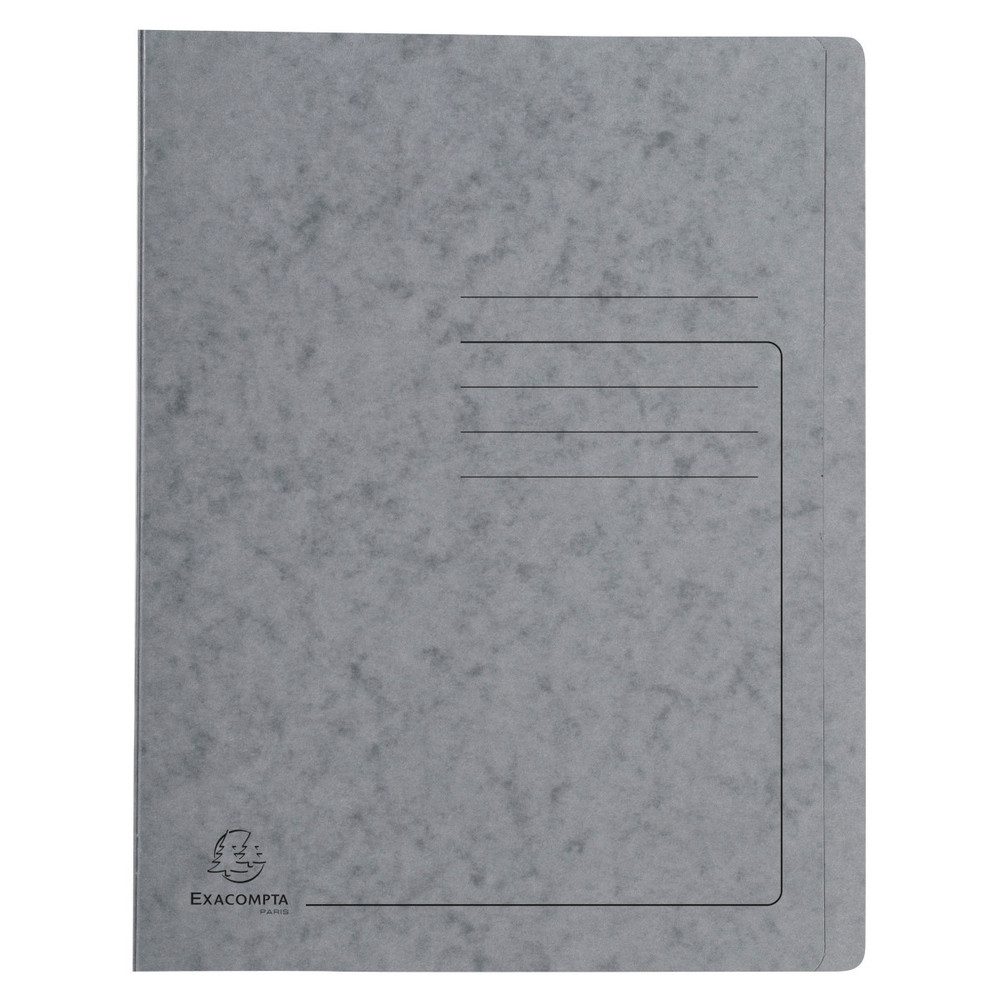 Falken Schreibmappe Schnellhefter A4 - Colorspan-Karton - grau