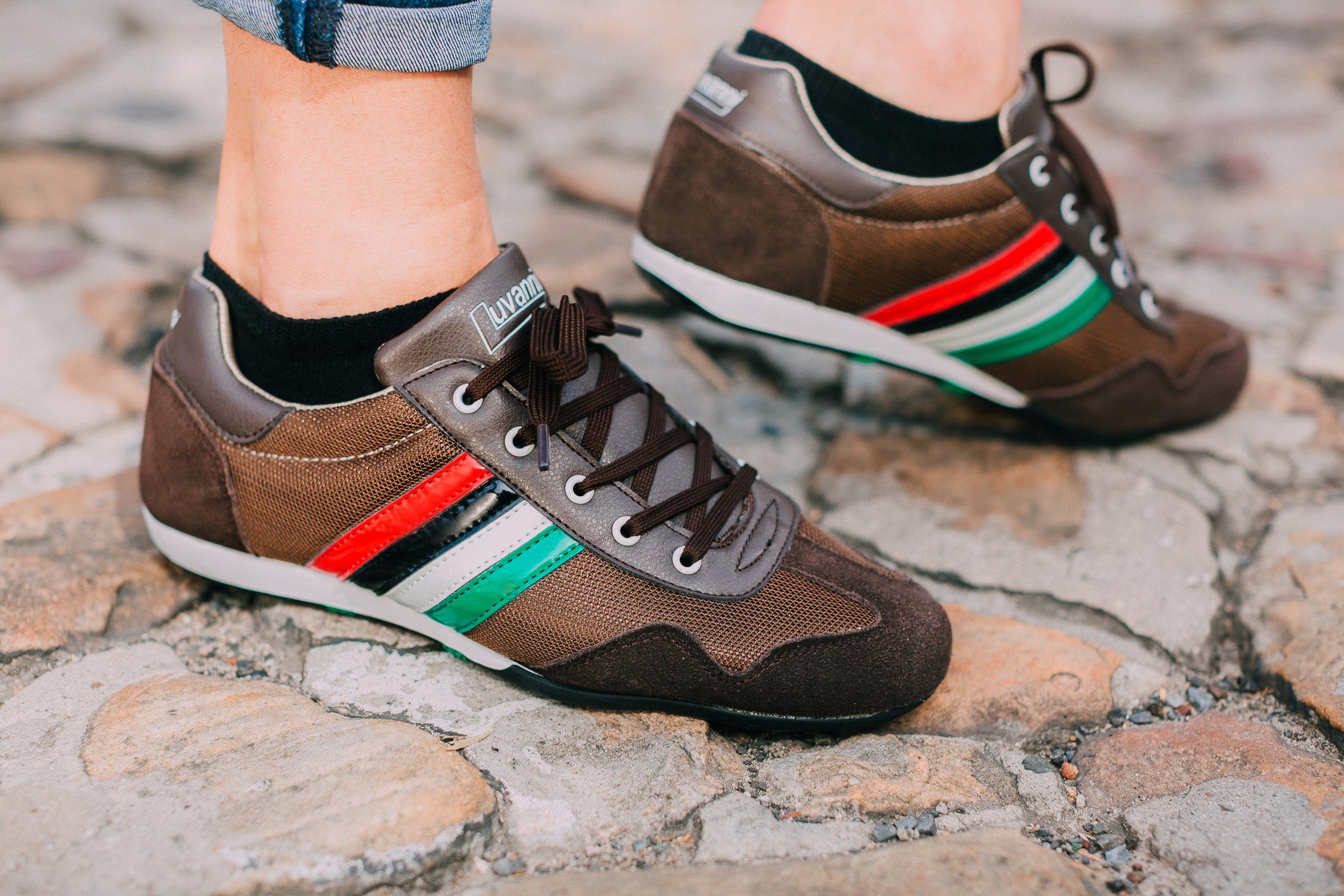 Luvanni Sneaker Echtleder Leder Schnürbindung Halbschuh Schuhe Freizeitschu günstig online kaufen