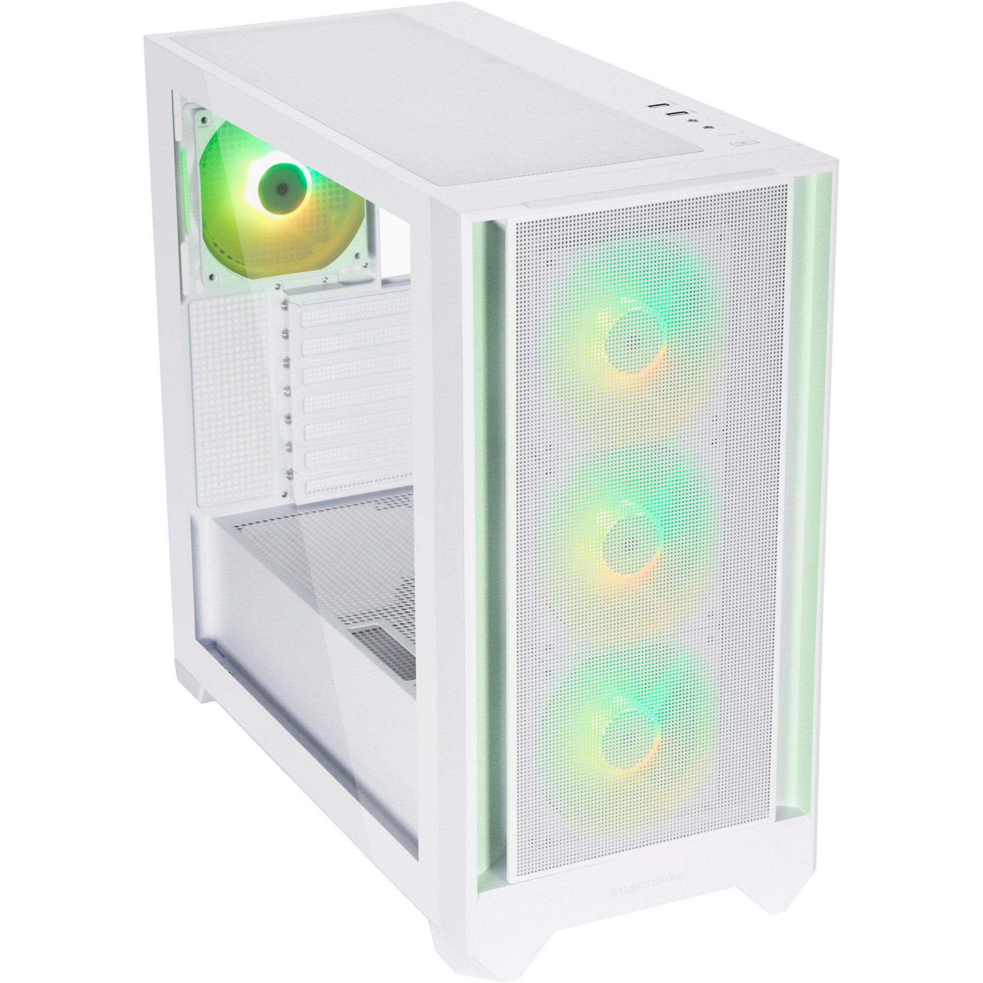 Silentware PC-Gehäuse Silentware Flow 110 ARGB, Tower-Gehäuse, (Tempered