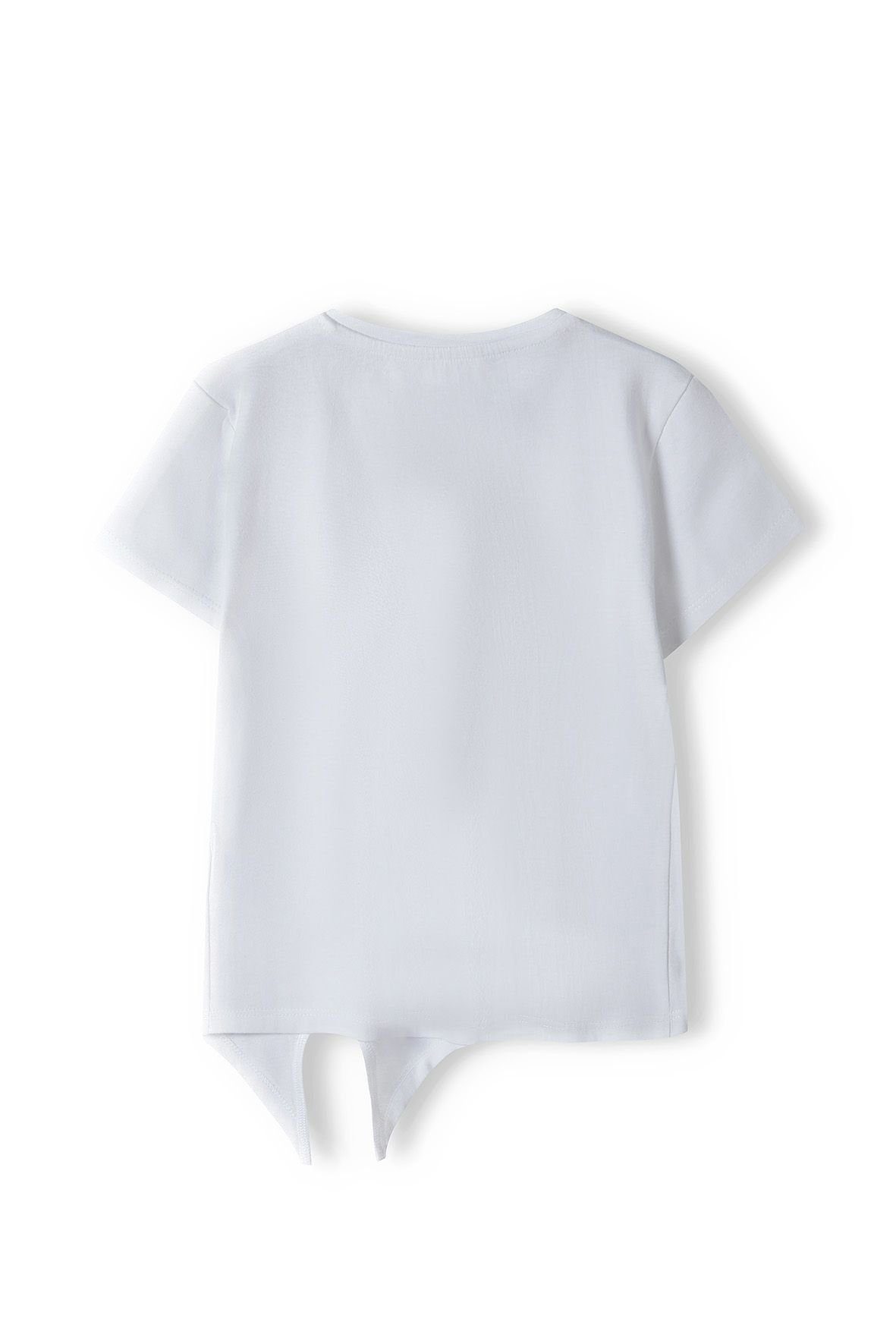 Knotendetail T-Shirt MINOTI T-Shirt (12m-8y) Weiß mit