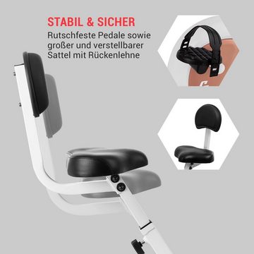 Capital Sports Heimtrainer Azura Air Heimtrainer (Set), Standfahrrad Heimtrainer Hometrainer Fahrrad klappbar Cardio Fitness