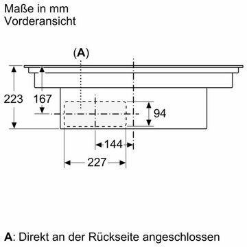 BOSCH Kochfeld mit Dunstabzug PVQ811GA7, Induktion, integriertes Abzugsmodul, Rahmenlos aufliegend