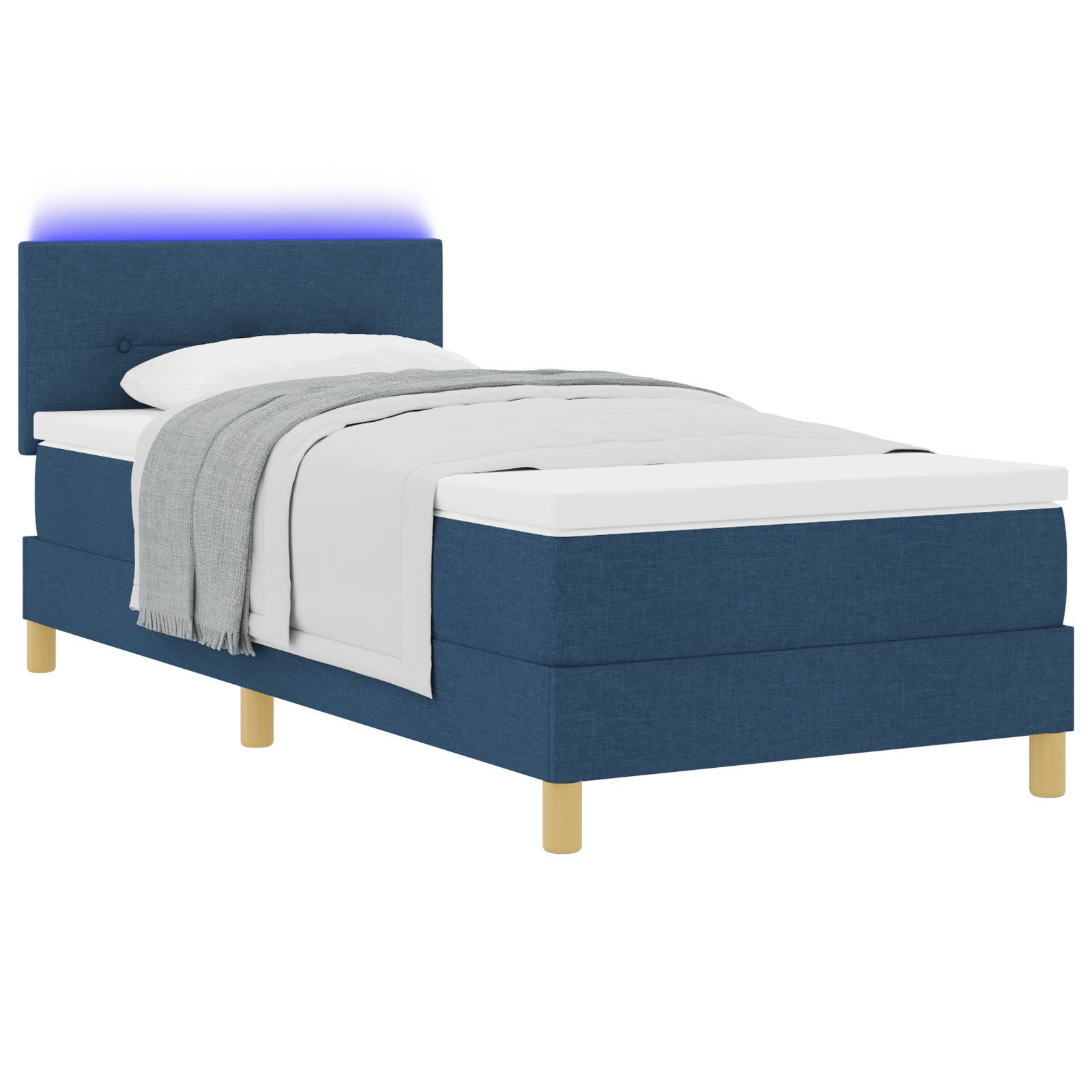 vidaXL Bett LED Boxspringbett mit Matratze günstig online kaufen