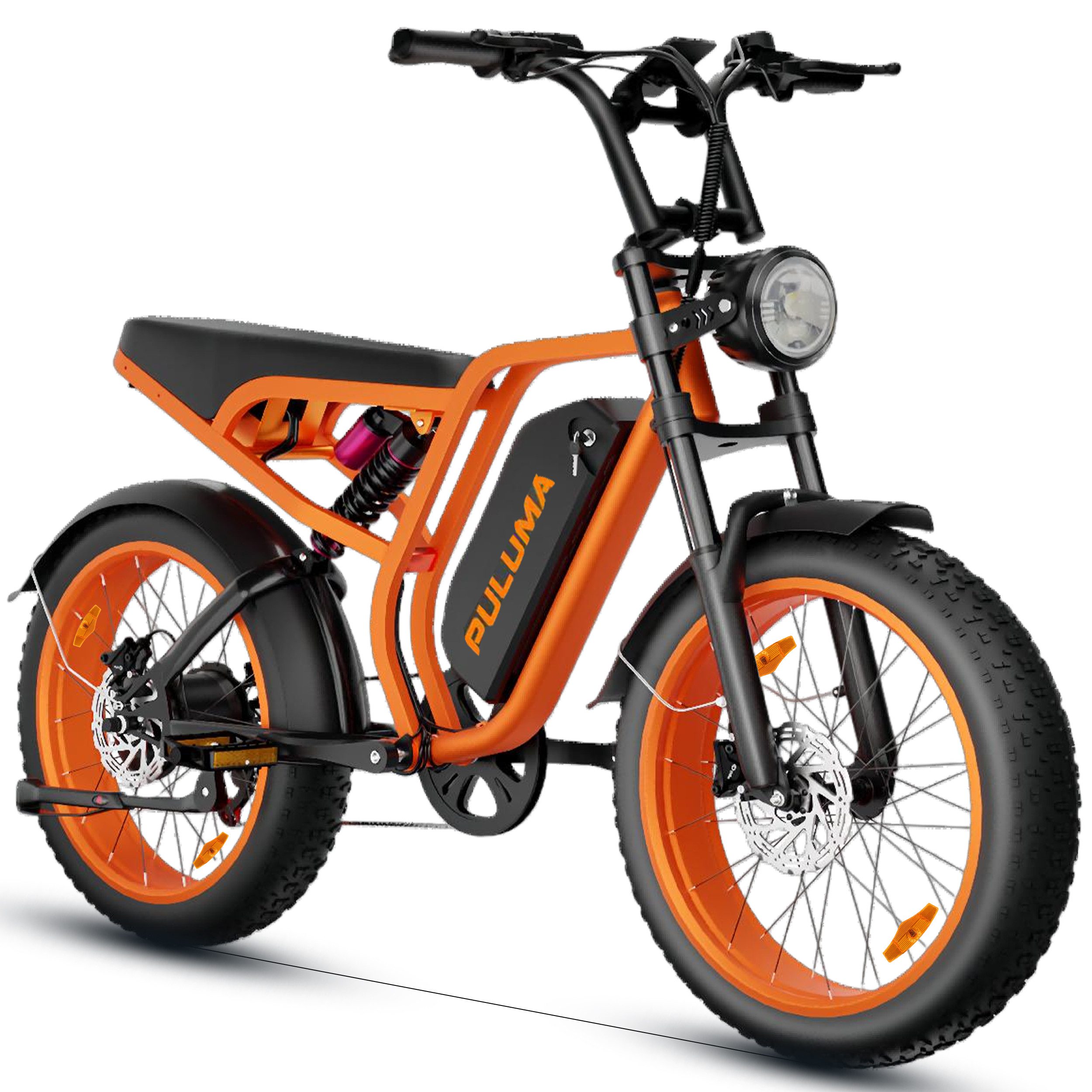 Vankel E-Bike Mountainbike SU8 E-Fahrrad Damen u. Herren 1040 WH Pedelec, 52V 20AH 150 km, Kettenschaltung, Heckmotor, 1040 Wh, (Beleuchtungsset mit Batterieladegerät, Batterieschlüssel, Werkzeug), Offroad-E-Bike mit hydraulischen Bremsen, Vollfederung