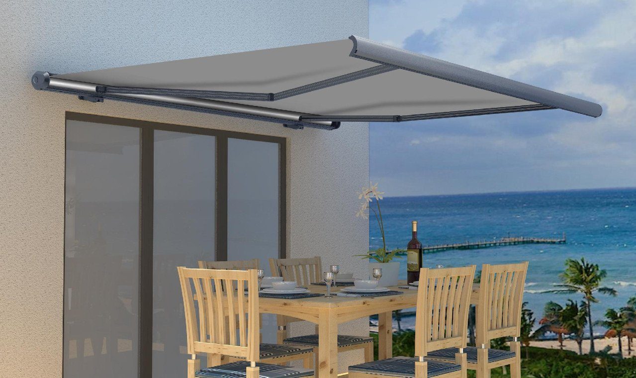 Primaster Kassettenmarkise Primaster Kassetten-Markise elektr. Farbe grau