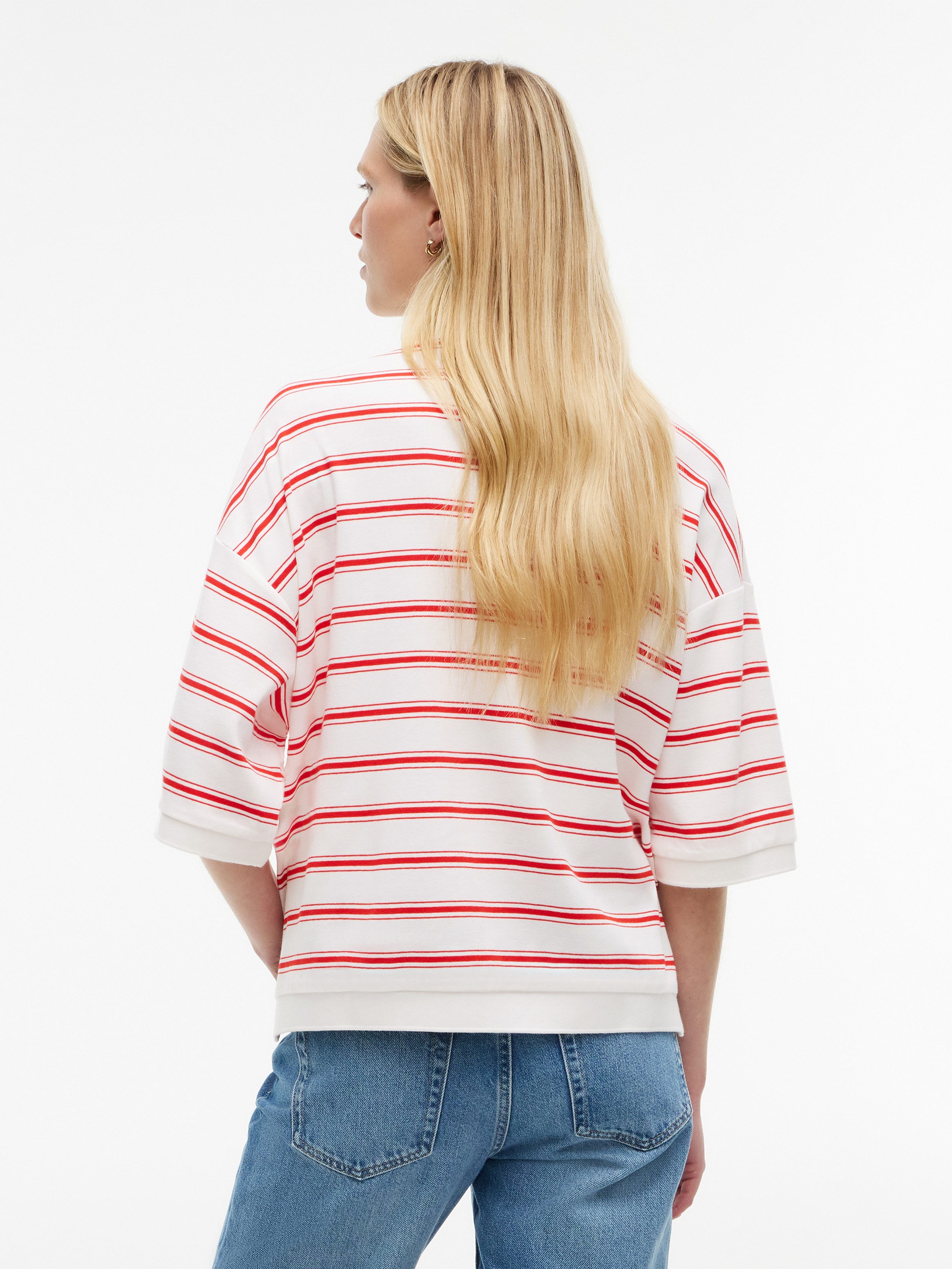 Tommy Hilfiger Poloshirt MULTISTP OVERSIZED SS POLO Baumwolle, oversize – Bild 2 von 5