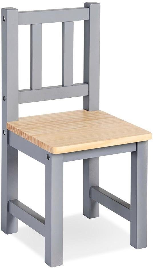 Pinolino® Stuhl Fenna, grau/natur, für Kinder | Stühle