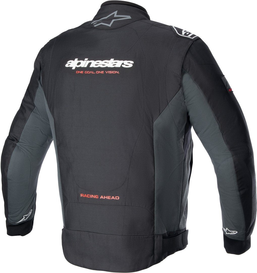 Black/Grey Motorradjacke Motorrad Alpinestars Monza Textiljacke Sport