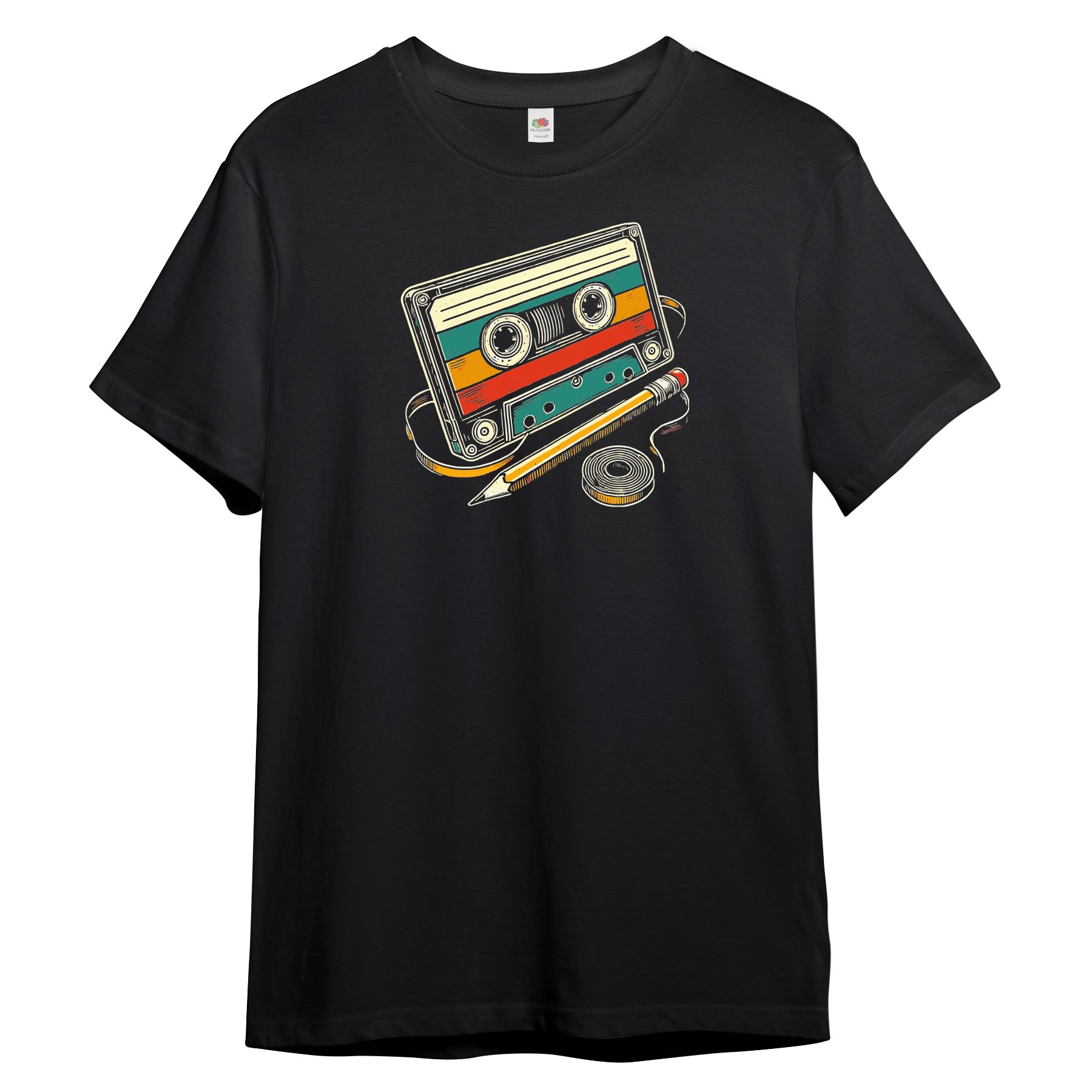 Print-Shirt Herren T-Shirt "Retro Kassette"