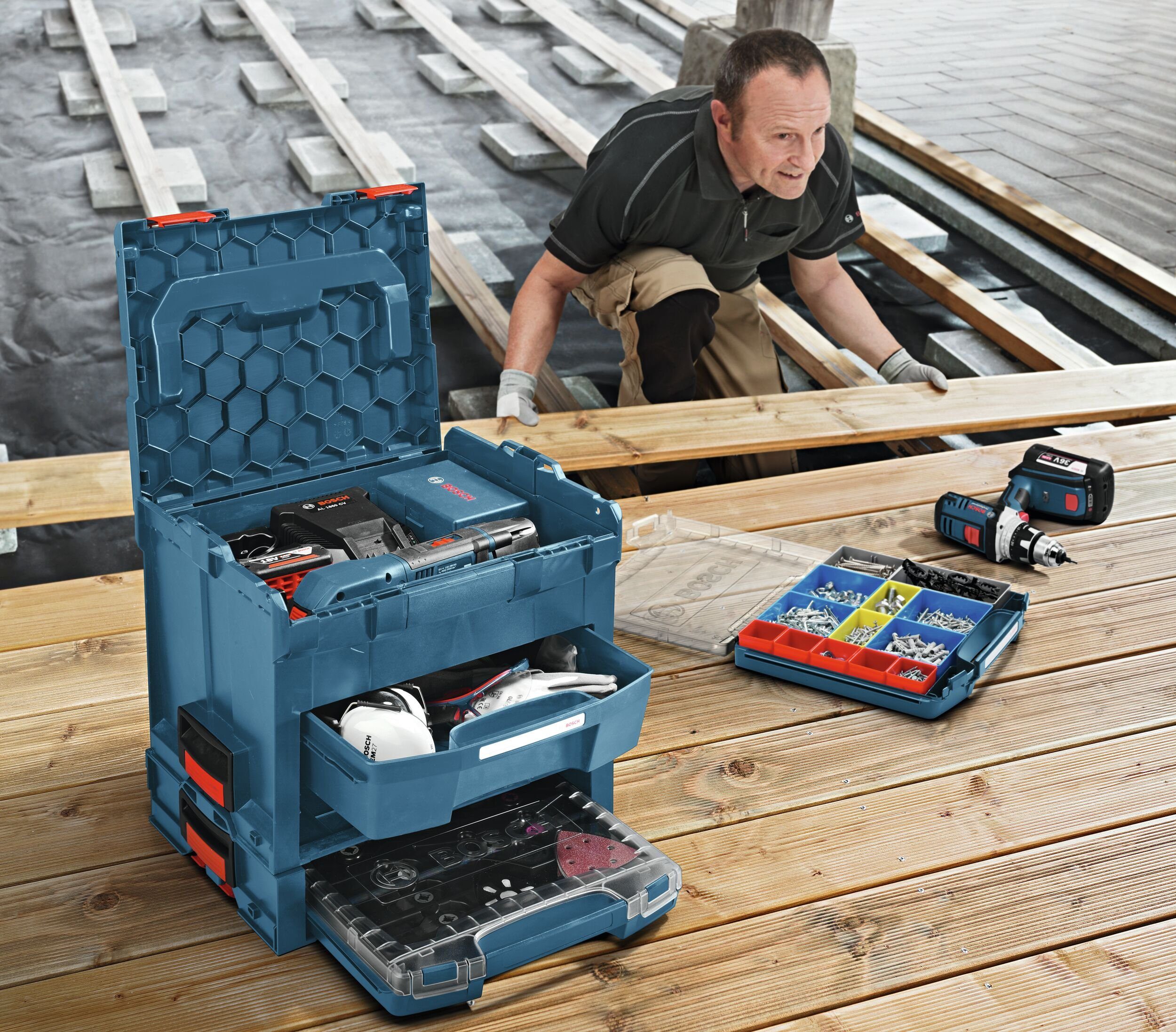 Bosch Professional Einlage Professional, Werkzeugaufbewahrung GWI für Zur 12V-5 12V-10 GWB 