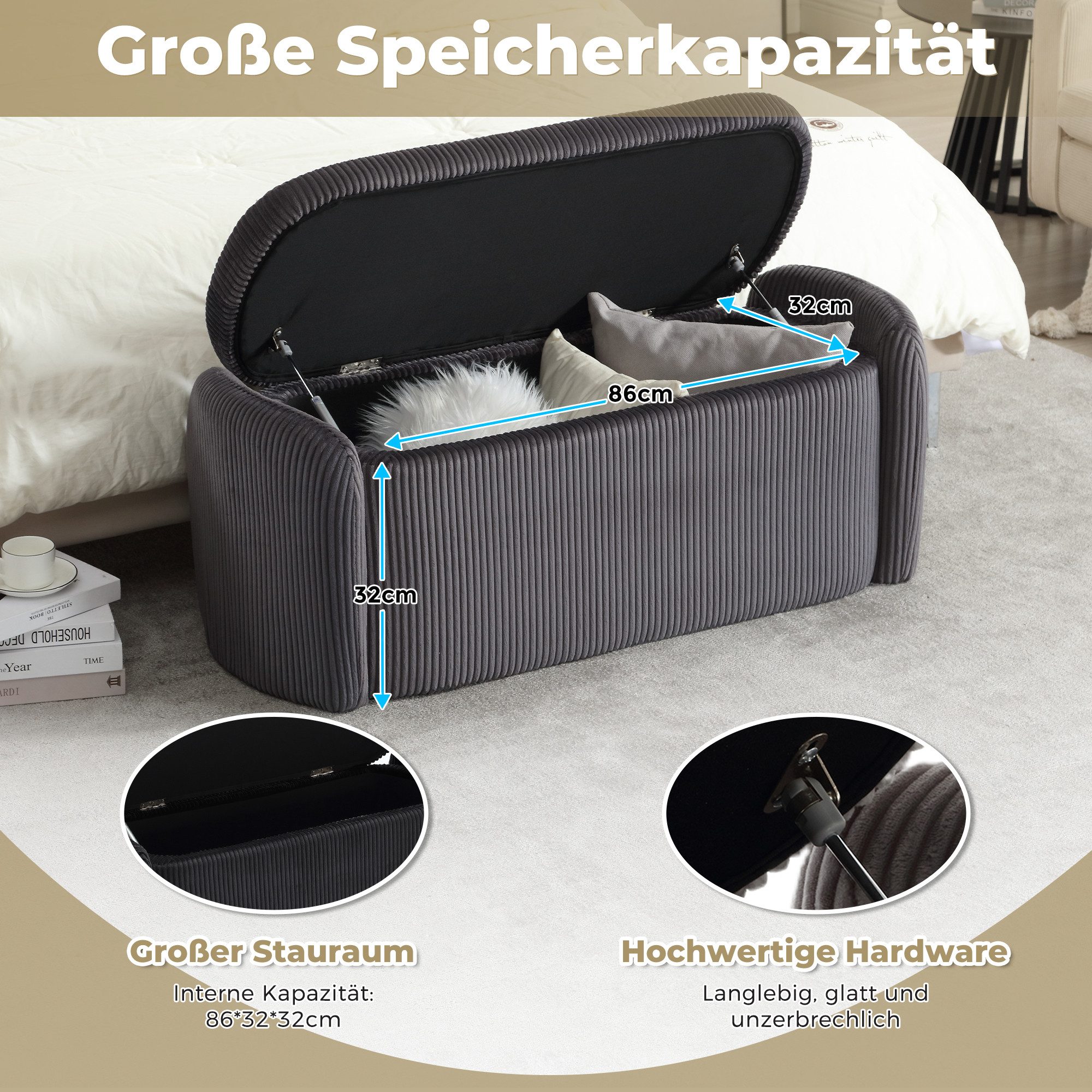 OKWISH Polsterbank Sitzhocker (Bettbank Sitzbank mit günstig online kaufen