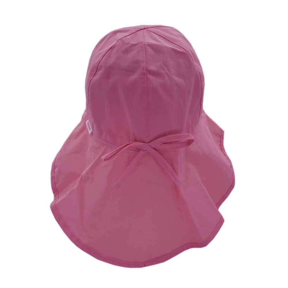MAXIMO Fischerhut MINI GIRL-Flapper, Schleife Band, Nackenschutz, UV (1-St) Popeline