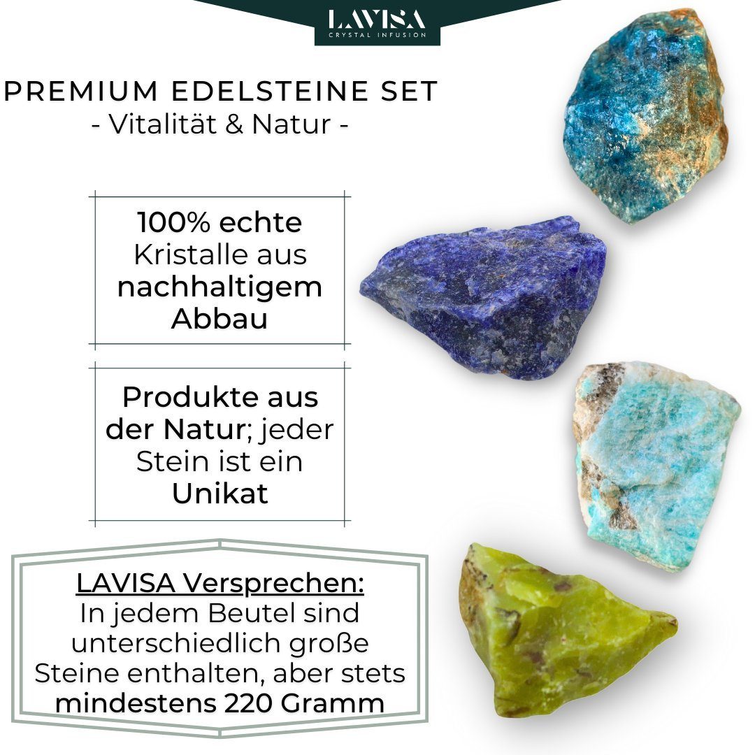 Edelsteine, Mineralien LAVISA Edelstein Natursteine Vitalmischung echte Dekosteine, Kristalle,