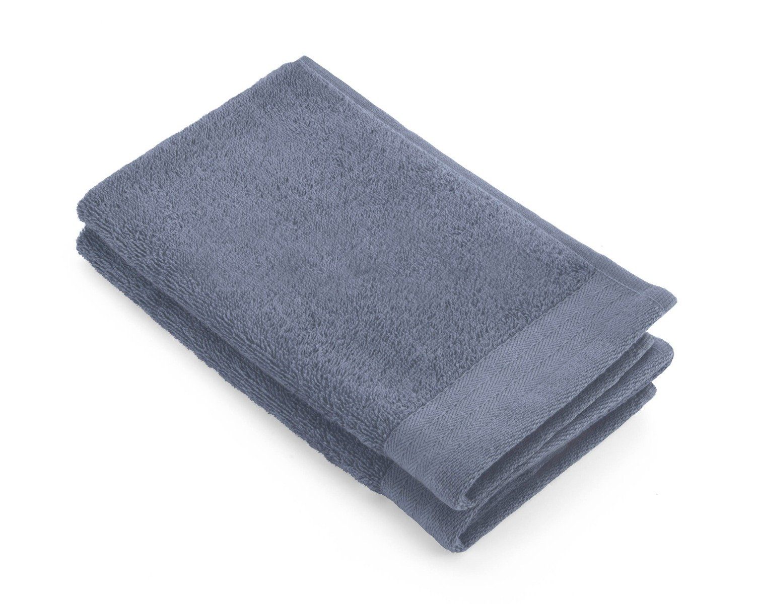 Walra Handtuch Gästetuch Soft Cotton Indigo - 2x 30x50 cm, Baumwolle (1-St)