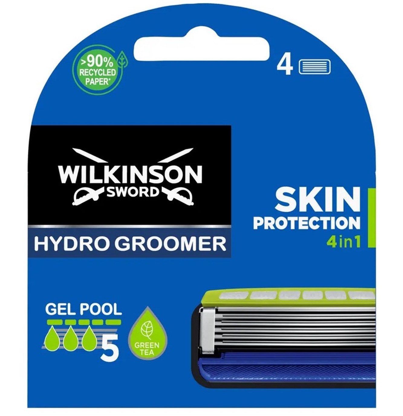 Wilkinson Rasierklingen Wilkinson Sword Hydro 5 Groomer Power Select, 4-tlg.