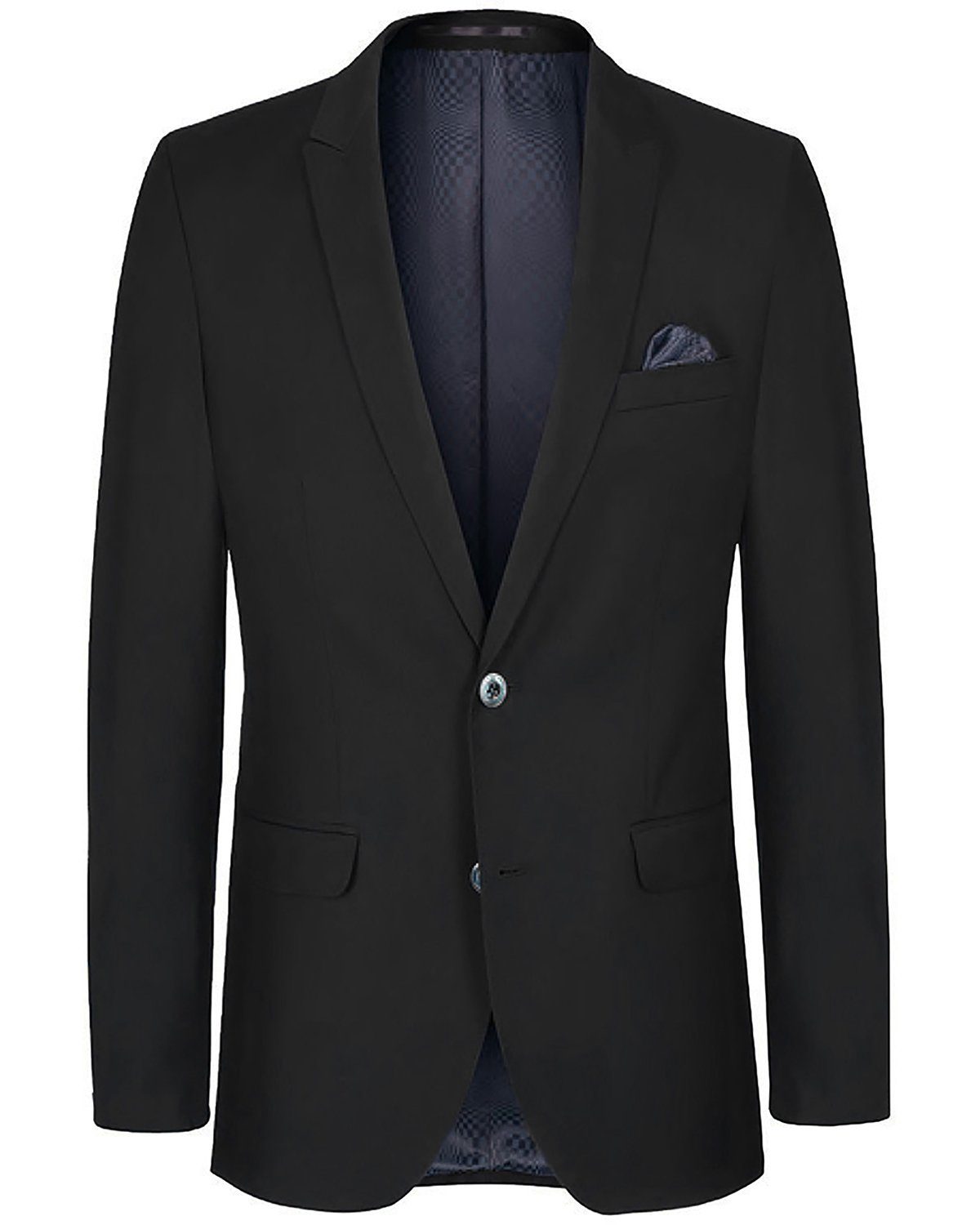 Paul Malone Anzug Herrenanzug modern slim fit Anzug für Männer (Set, 2-tlg., Sakko mit Hose) schwarz HA26, Gr. 40