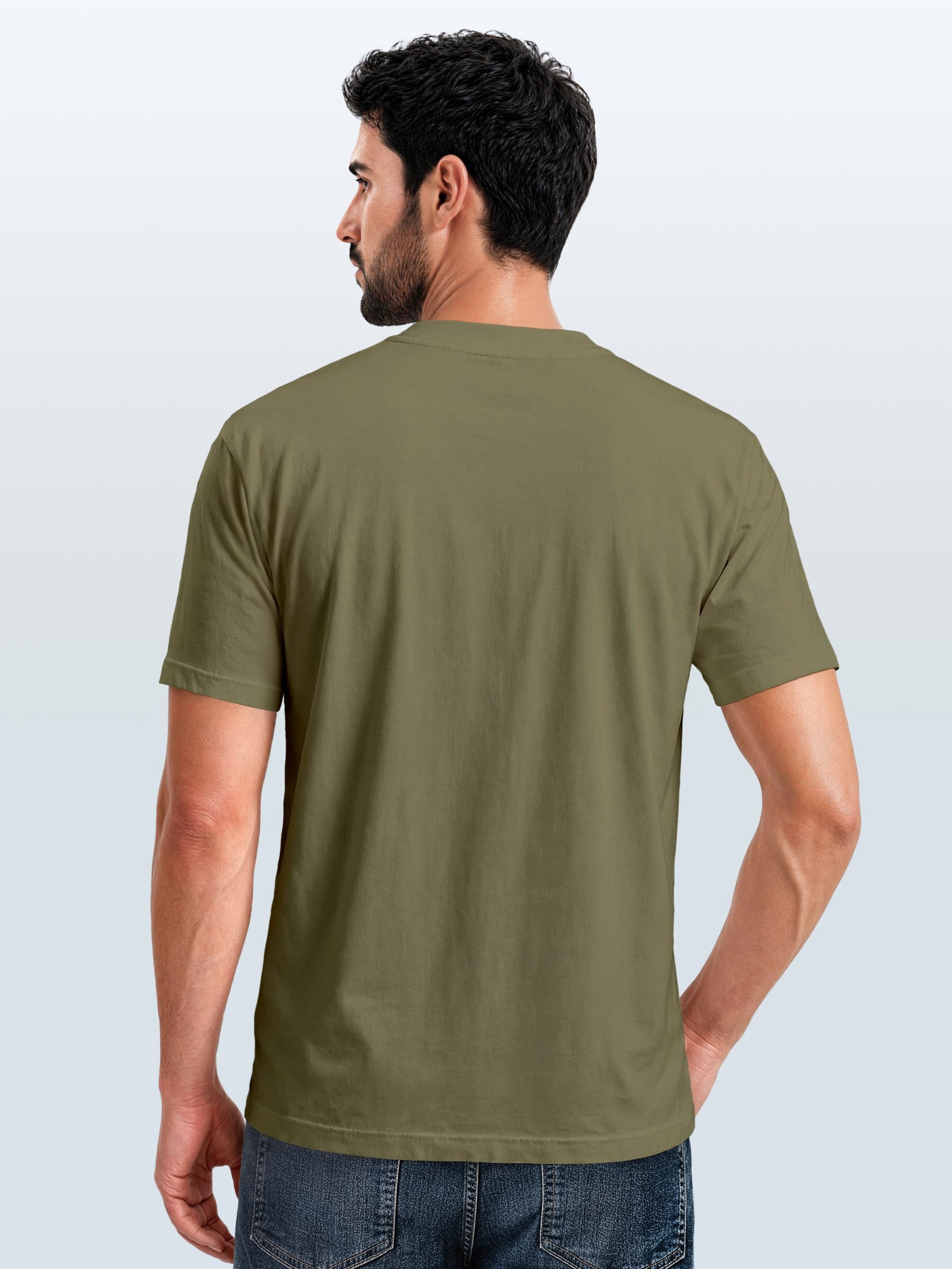 Neverless Print-Shirt Herren T-Shirt Outdoor Print Natural Badge Logo Wandern Fashion mit Print