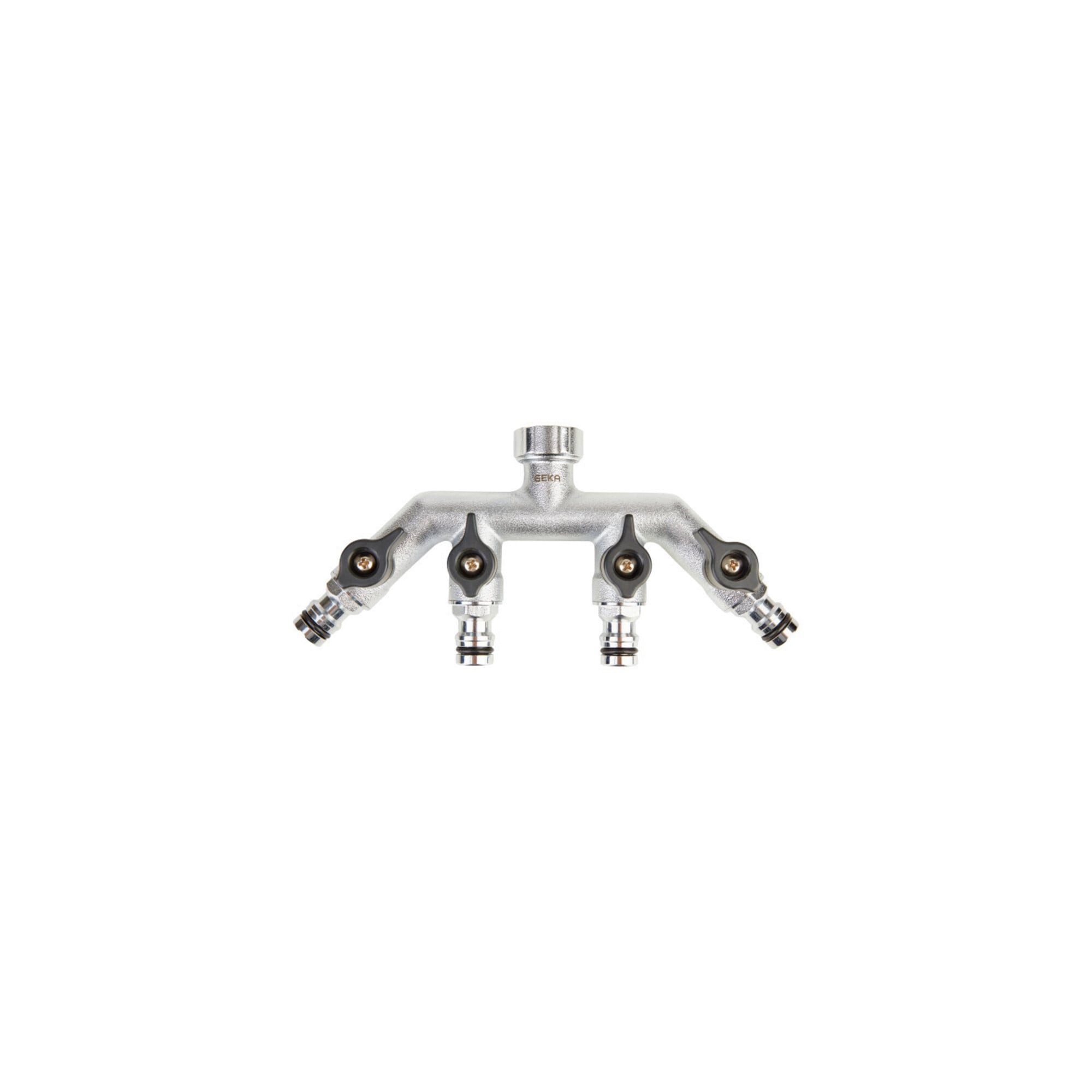 GEKA Schlauch GEKA Vierwegeventil IG G 3/4" MS Cr Karte plus Stecksystem