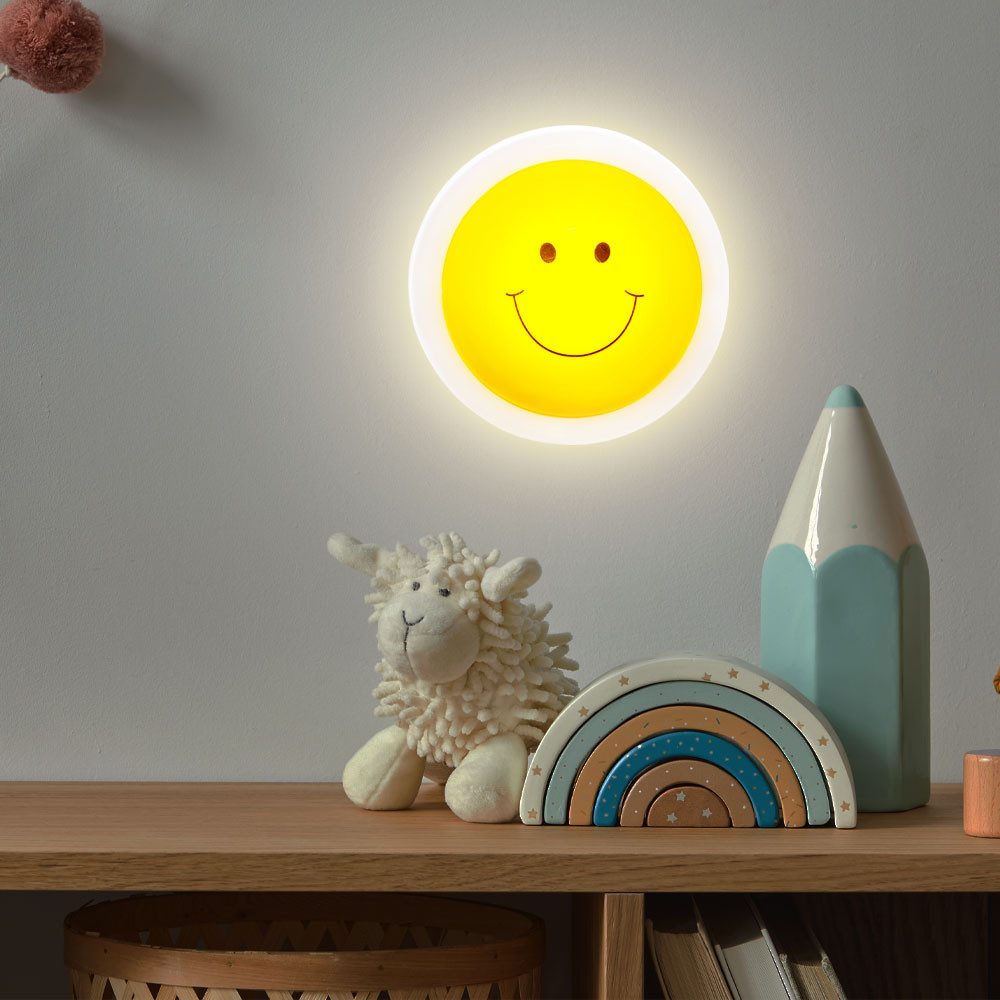 GLOBO LIGHTING LED Wandleuchte, Leuchtmittel inklusive, Warmweiß, Kinderzimmerleuchte Wandlampe Wandleuchte Kinderzimmerlampe