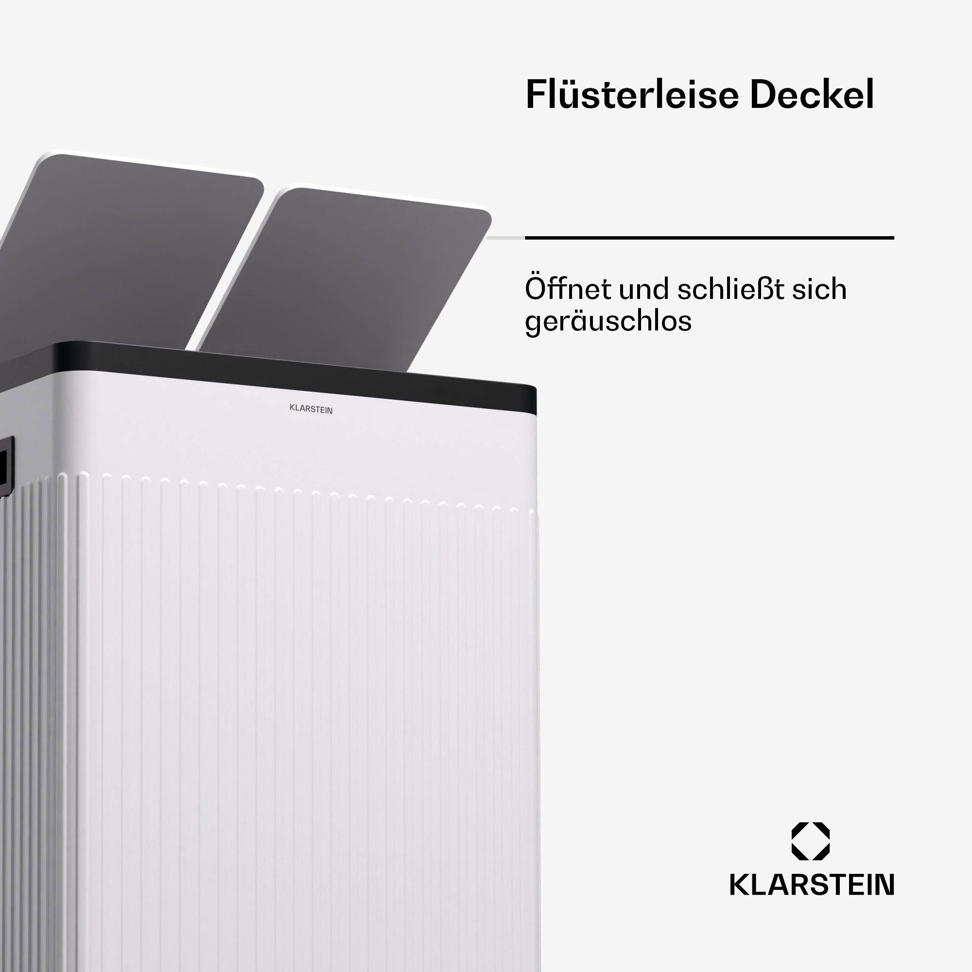 Bin Schwarz Grama Treteimer Fach Mülleimer 2 Klarstein Trash Mülltrennsystem Retro,