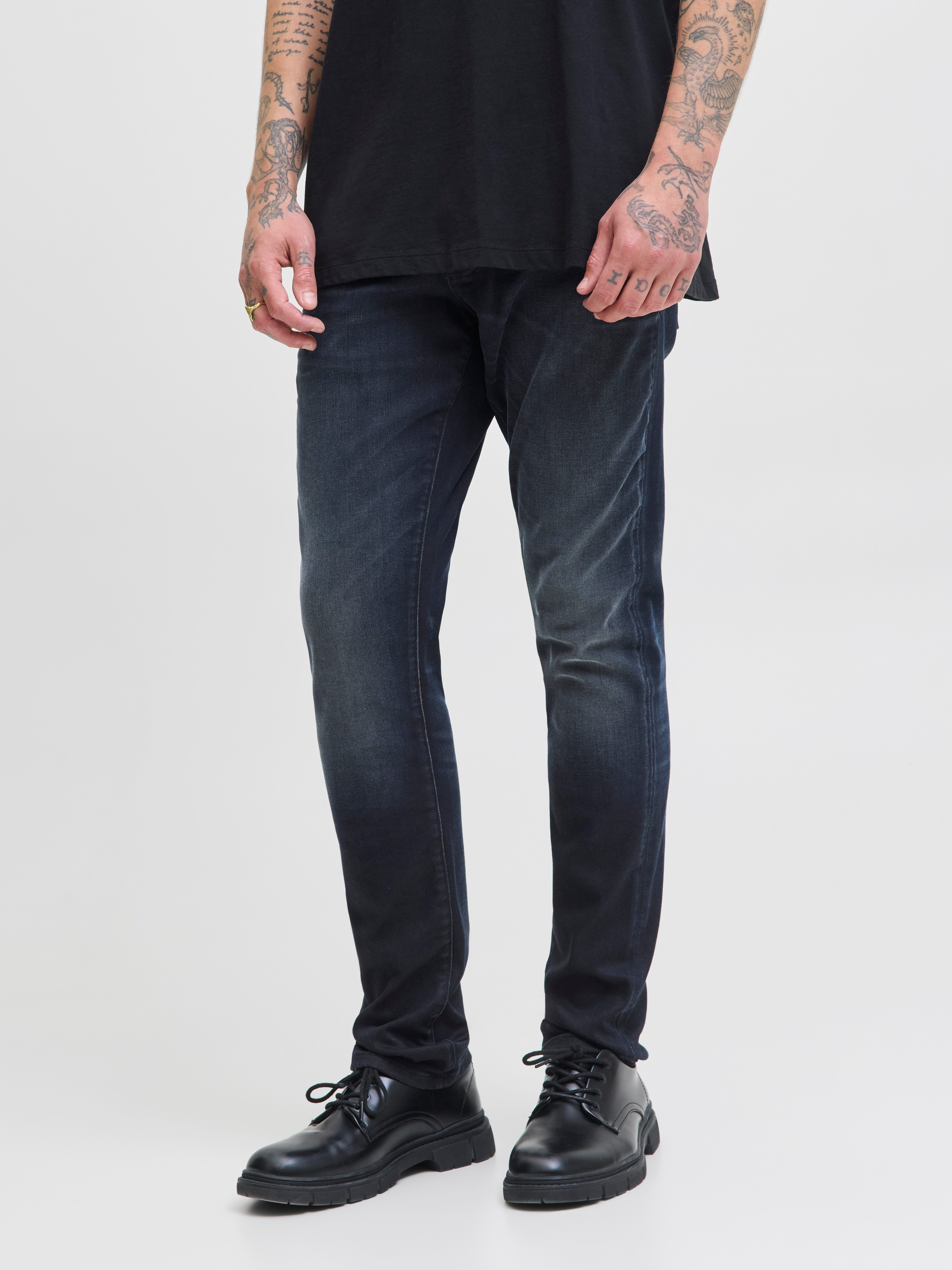 Jack & Jones Herren Jeans JJIGLENN JJICON - Low Waist - Slim Fit - Blau günstig online kaufen