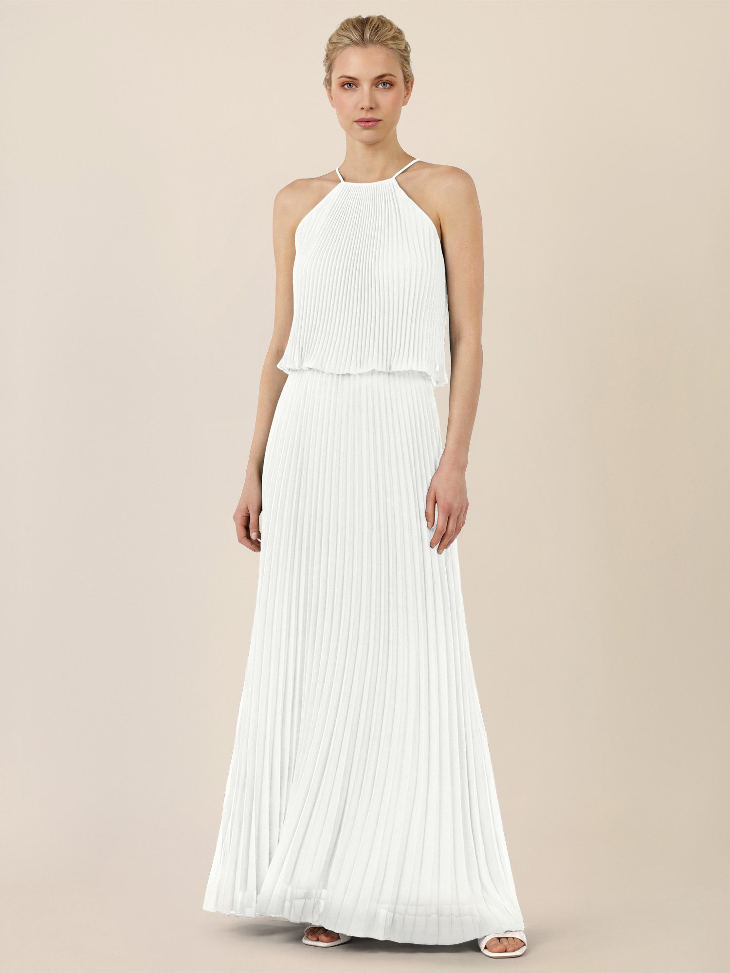 Apart Chiffonkleid mit Neckholder