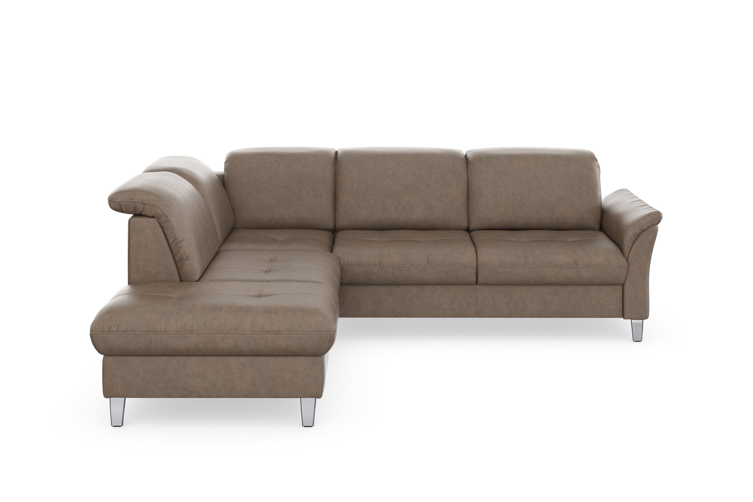 sit&more Ecksofa "Maggiore L-Form" wahlweise mit Kopfteilverstellung, Bettf günstig online kaufen