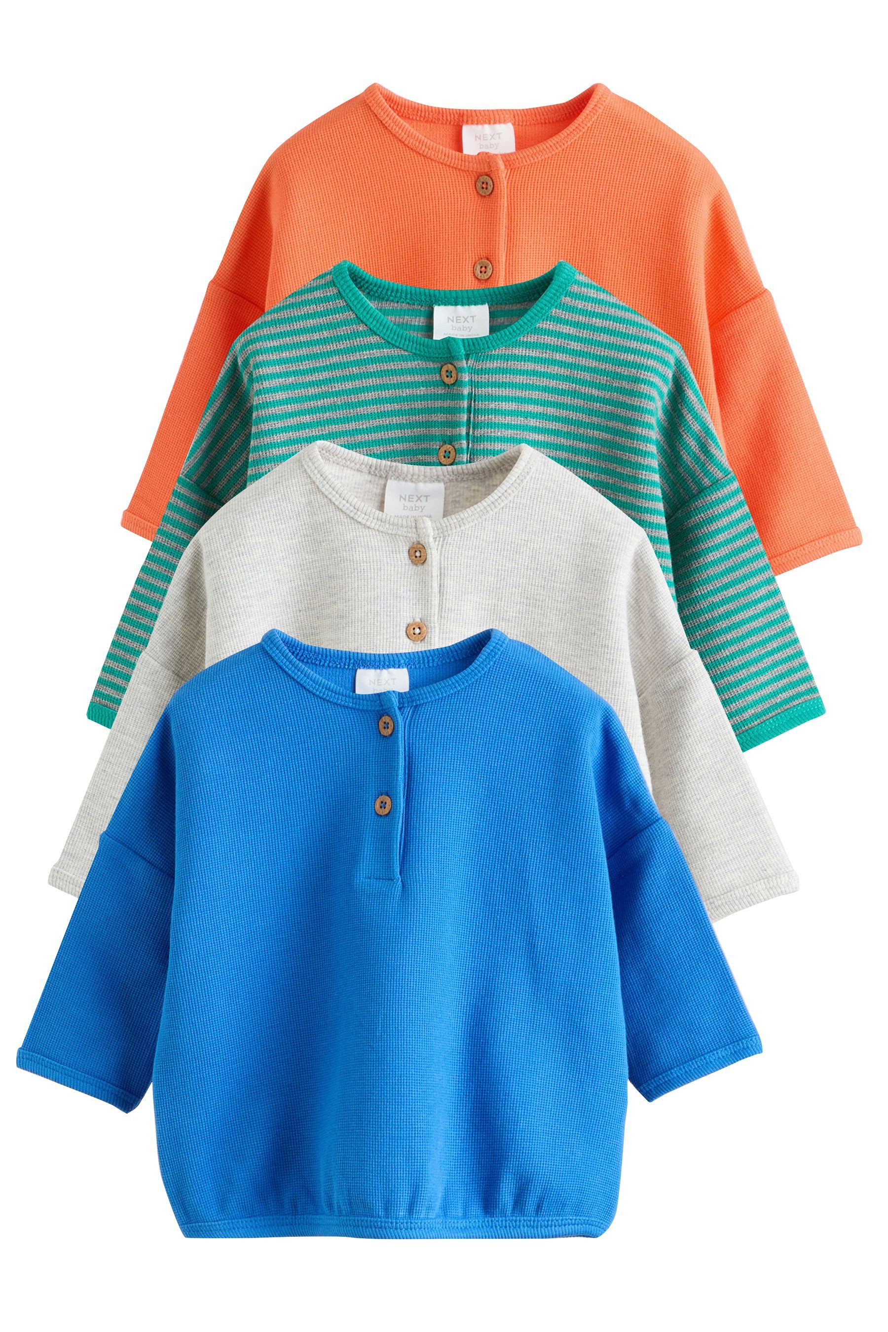 Next Langarmshirt Langarmshirts für Babys, 4er-Pack (4-tlg)