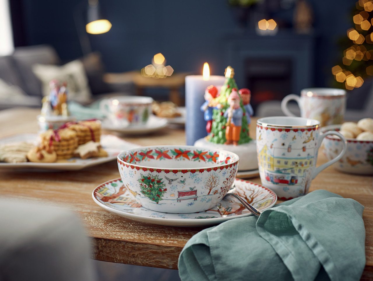 Hutschenreuther Speiseteller Sammelkollektion 2023 Weihnachtsklänge II Teller flach 22cm